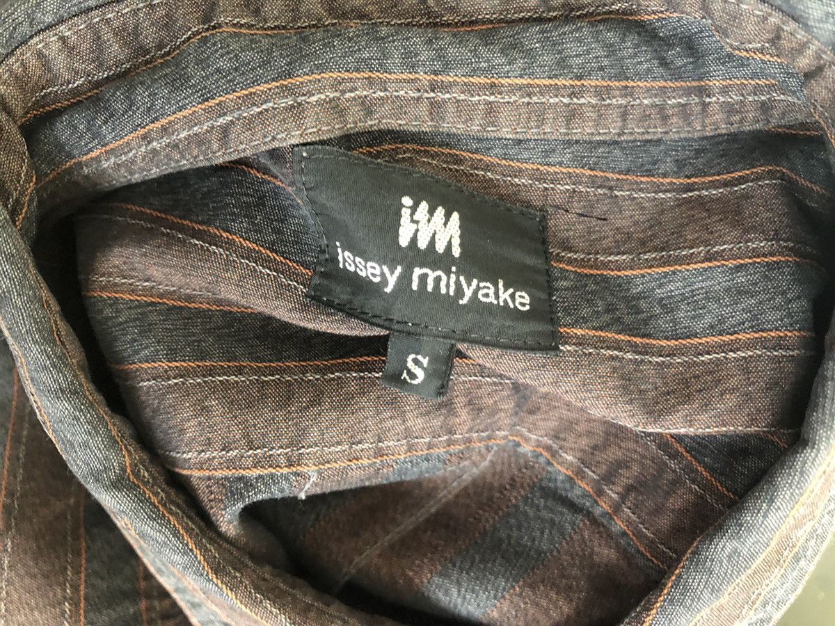 Issey Miyake Vintage 90s Issey Miyake Large Pocket Striped Hamilton Shirt Size US S / EU 44-46 / 1 - 14 Thumbnail