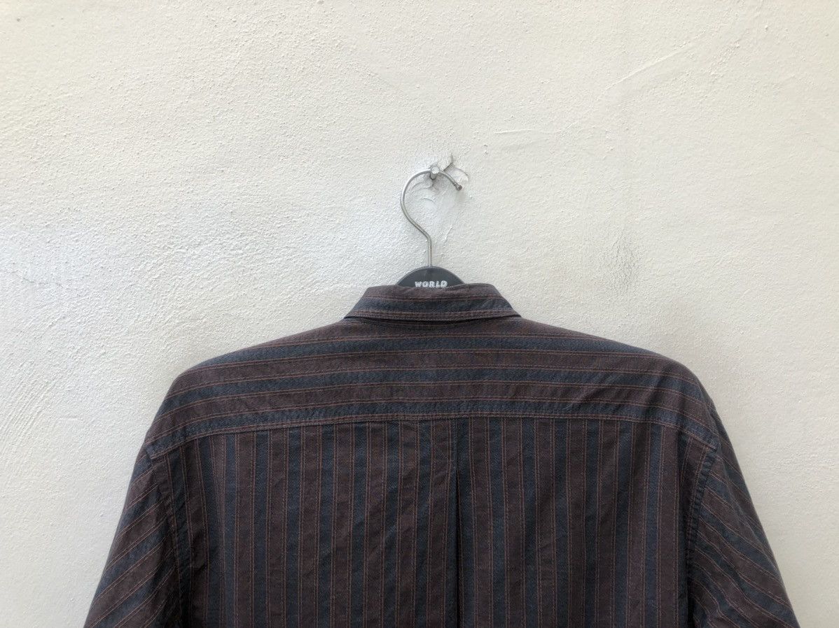 Issey Miyake Vintage 90s Issey Miyake Large Pocket Striped Hamilton Shirt Size US S / EU 44-46 / 1 - 11 Thumbnail
