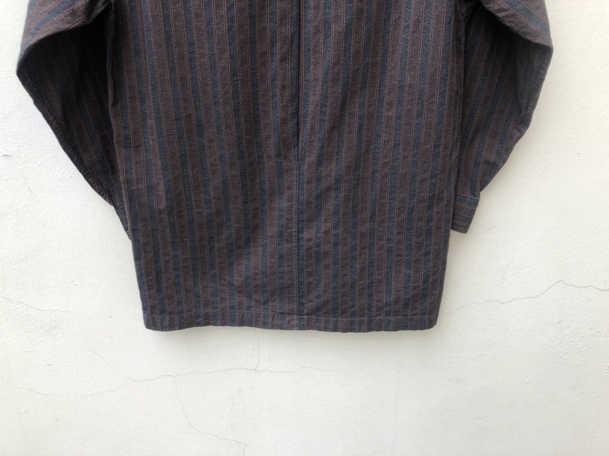 Issey Miyake Vintage 90s Issey Miyake Large Pocket Striped Hamilton Shirt Size US S / EU 44-46 / 1 - 12 Thumbnail