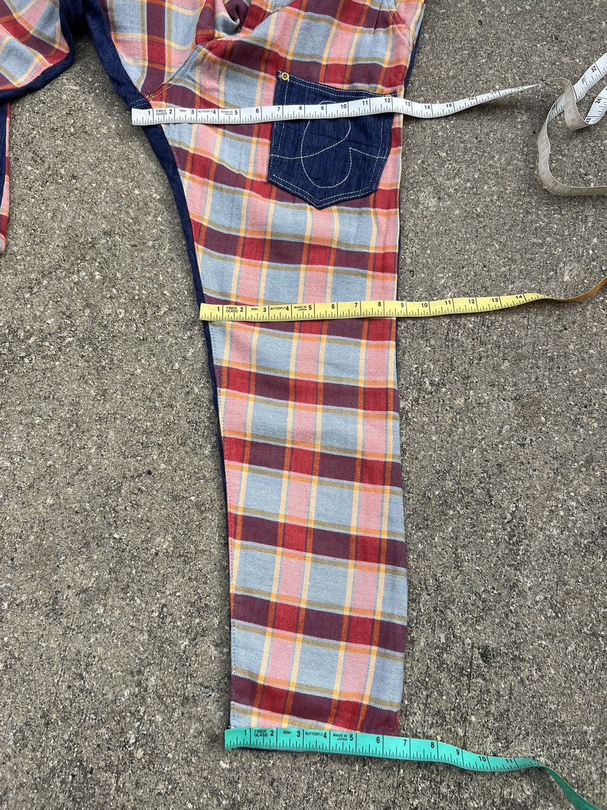Issey Miyake Japanese Brand Mercibeaucoup Drop Crotch Tartan Plaid Size US 30 / EU 46 - 3 Thumbnail