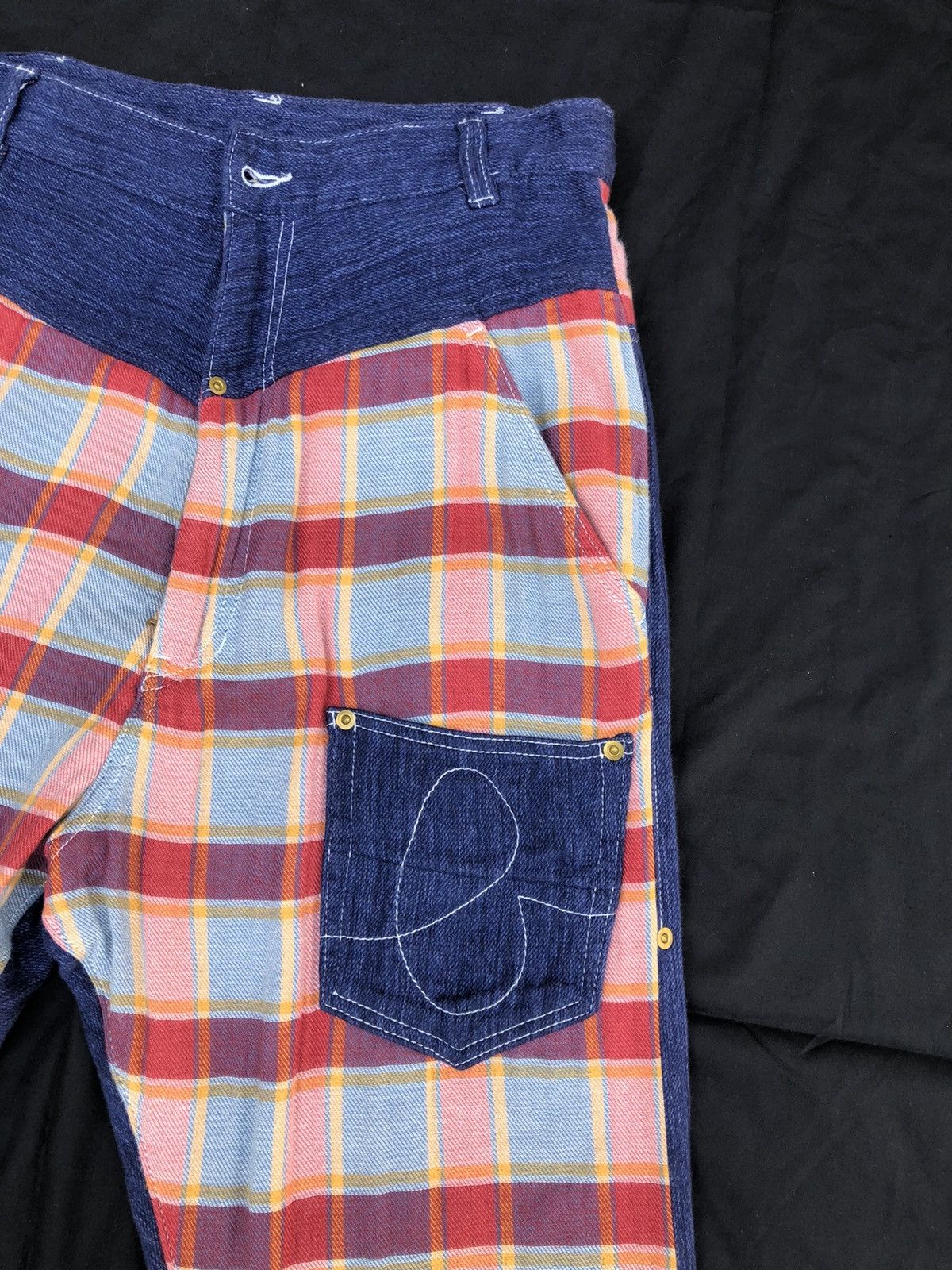 Issey Miyake Japanese Brand Mercibeaucoup Drop Crotch Tartan Plaid Size US 30 / EU 46 - 9 Thumbnail