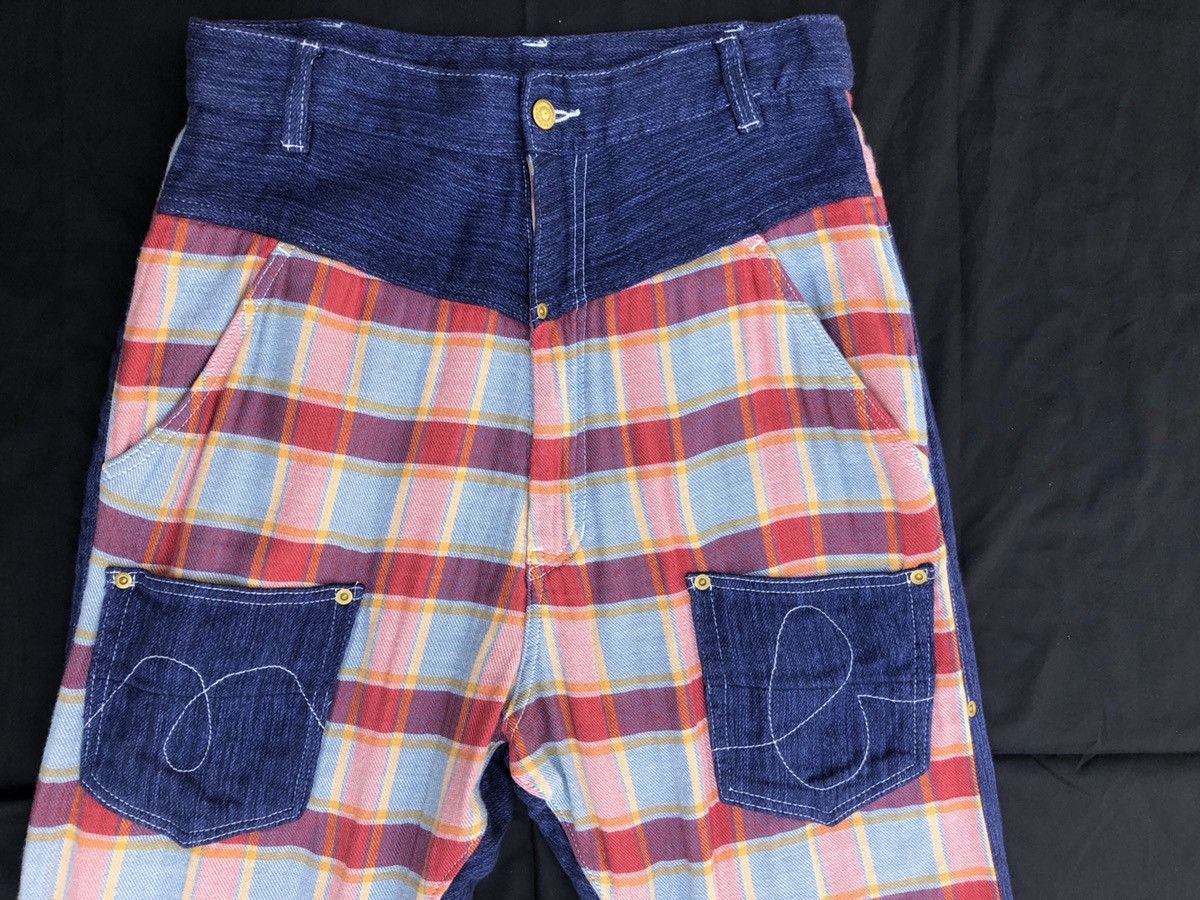 Issey Miyake Japanese Brand Mercibeaucoup Drop Crotch Tartan Plaid Size US 30 / EU 46 - 5 Thumbnail