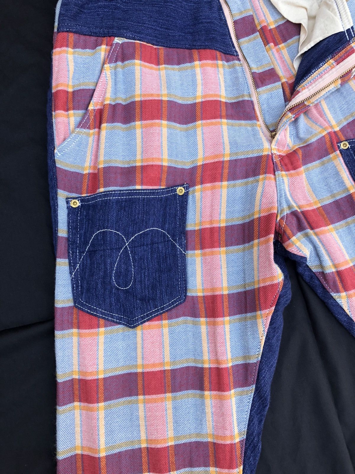 Issey Miyake Japanese Brand Mercibeaucoup Drop Crotch Tartan Plaid Size US 30 / EU 46 - 7 Thumbnail