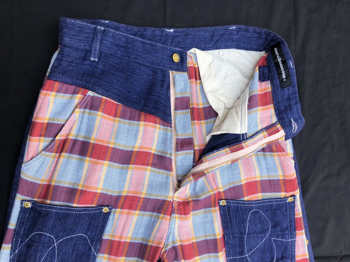 Issey Miyake Japanese Brand Mercibeaucoup Drop Crotch Tartan Plaid Size US 30 / EU 46 - 6 Thumbnail