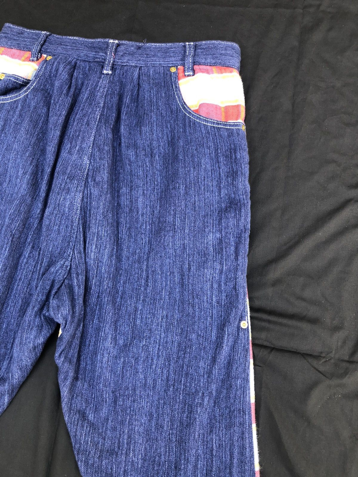 Issey Miyake Japanese Brand Mercibeaucoup Drop Crotch Tartan Plaid Size US 30 / EU 46 - 16 Thumbnail