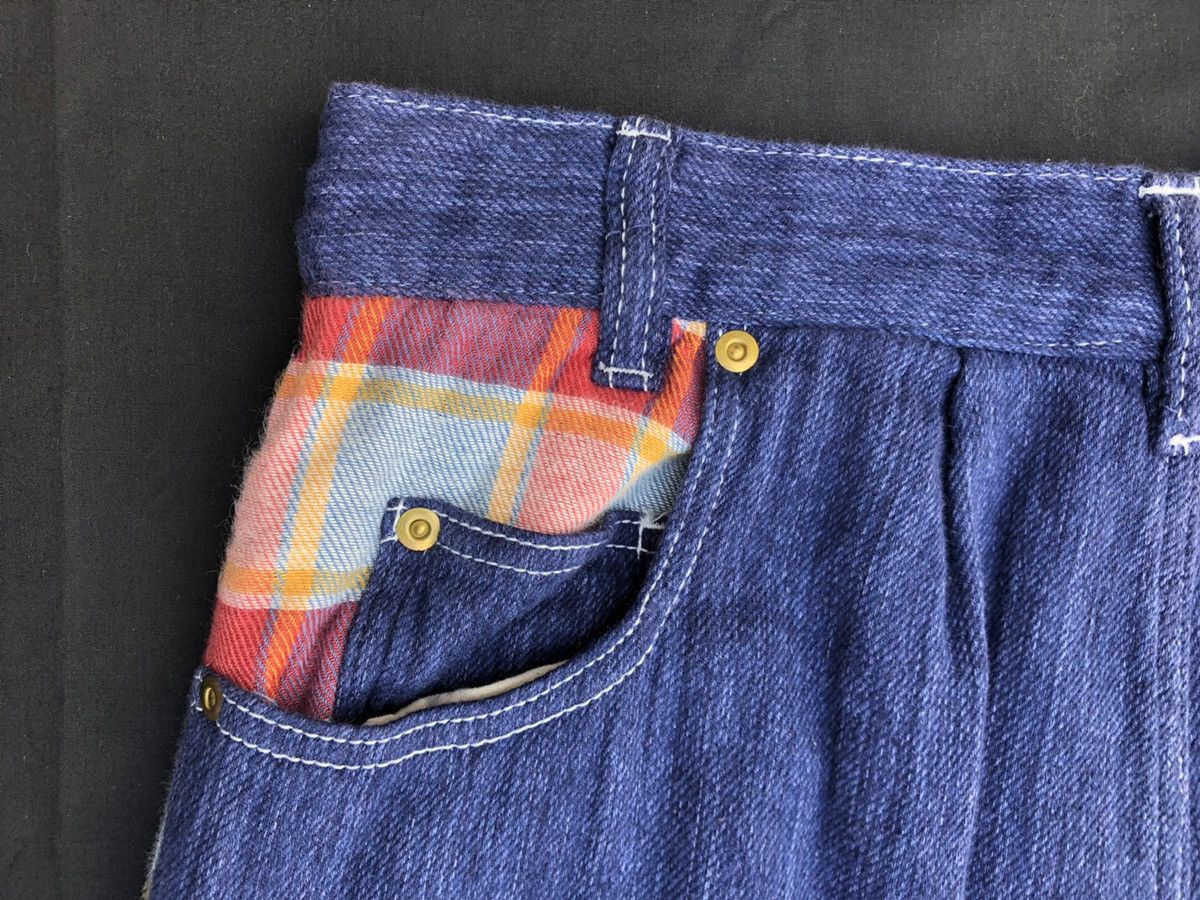 Issey Miyake Japanese Brand Mercibeaucoup Drop Crotch Tartan Plaid Size US 30 / EU 46 - 13 Thumbnail