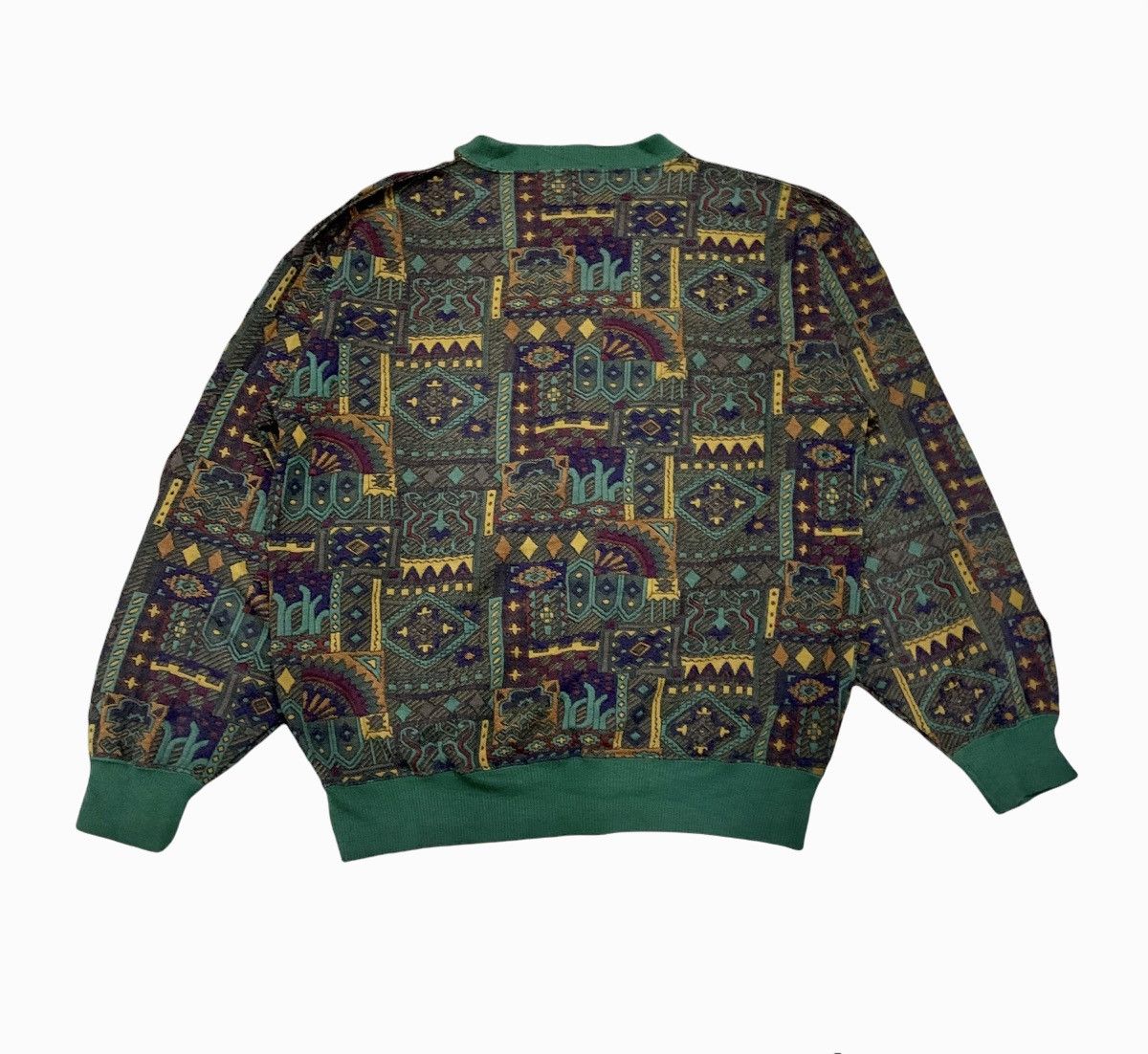 Native EDPLOUZ Vintag 90s Embroider Art Fullprint Pullover Sweater Size US M / EU 48-50 / 2 - 2 Thumbnail