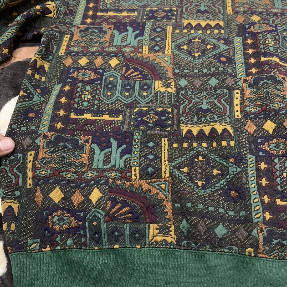 Native EDPLOUZ Vintag 90s Embroider Art Fullprint Pullover Sweater Size US M / EU 48-50 / 2 - 8 Thumbnail