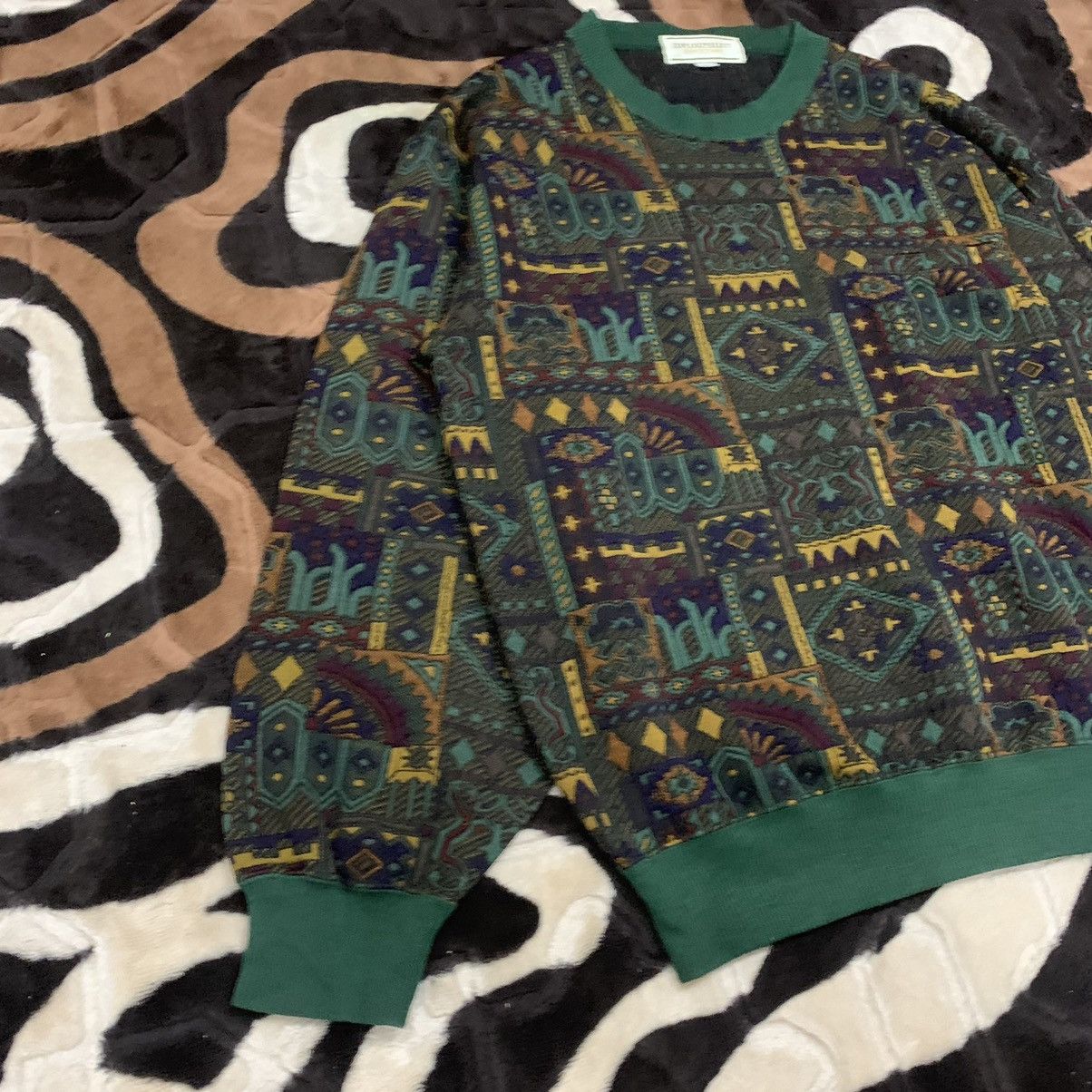 Native EDPLOUZ Vintag 90s Embroider Art Fullprint Pullover Sweater Size US M / EU 48-50 / 2 - 5 Thumbnail