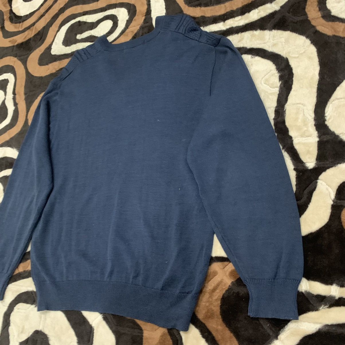 Aran Isles Knitwear × Japanese Brand 🟢JACK BROWN Vintage 80s Argyle Cable Knit Pullover Sweater Size US L / EU 52-54 / 3 - 13 Thumbnail
