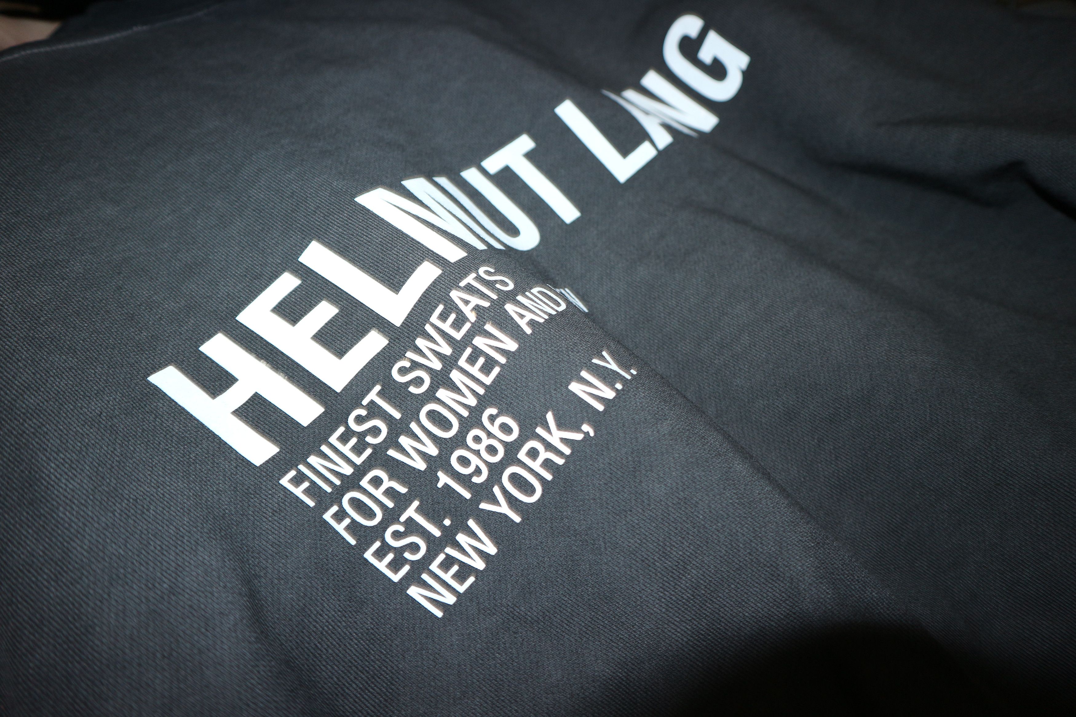 Helmut Lang logo print dyed hoodie Size US XL / EU 56 / 4 - 9 Thumbnail