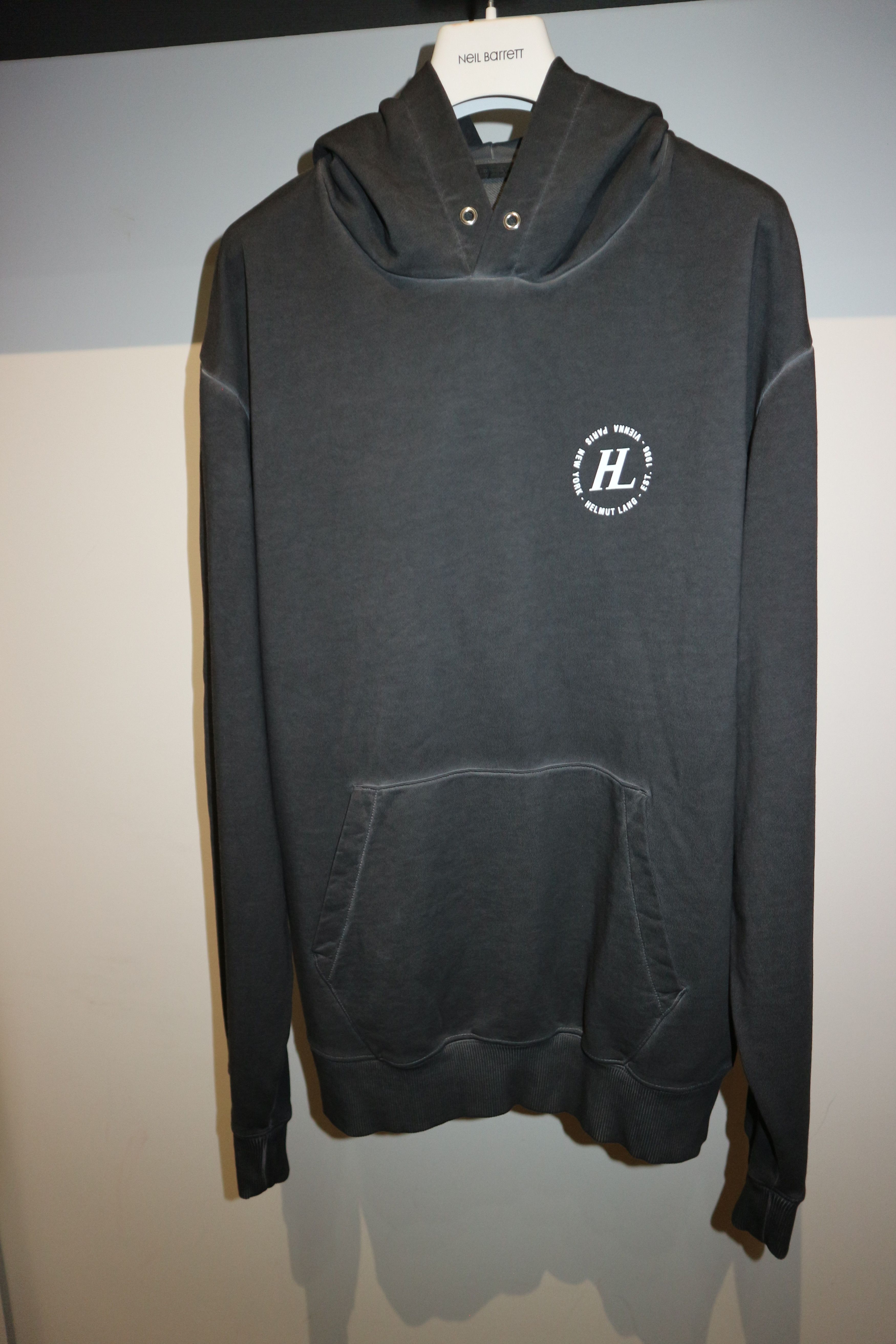 Helmut Lang logo print dyed hoodie Size US XL / EU 56 / 4 - 1 Thumbnail