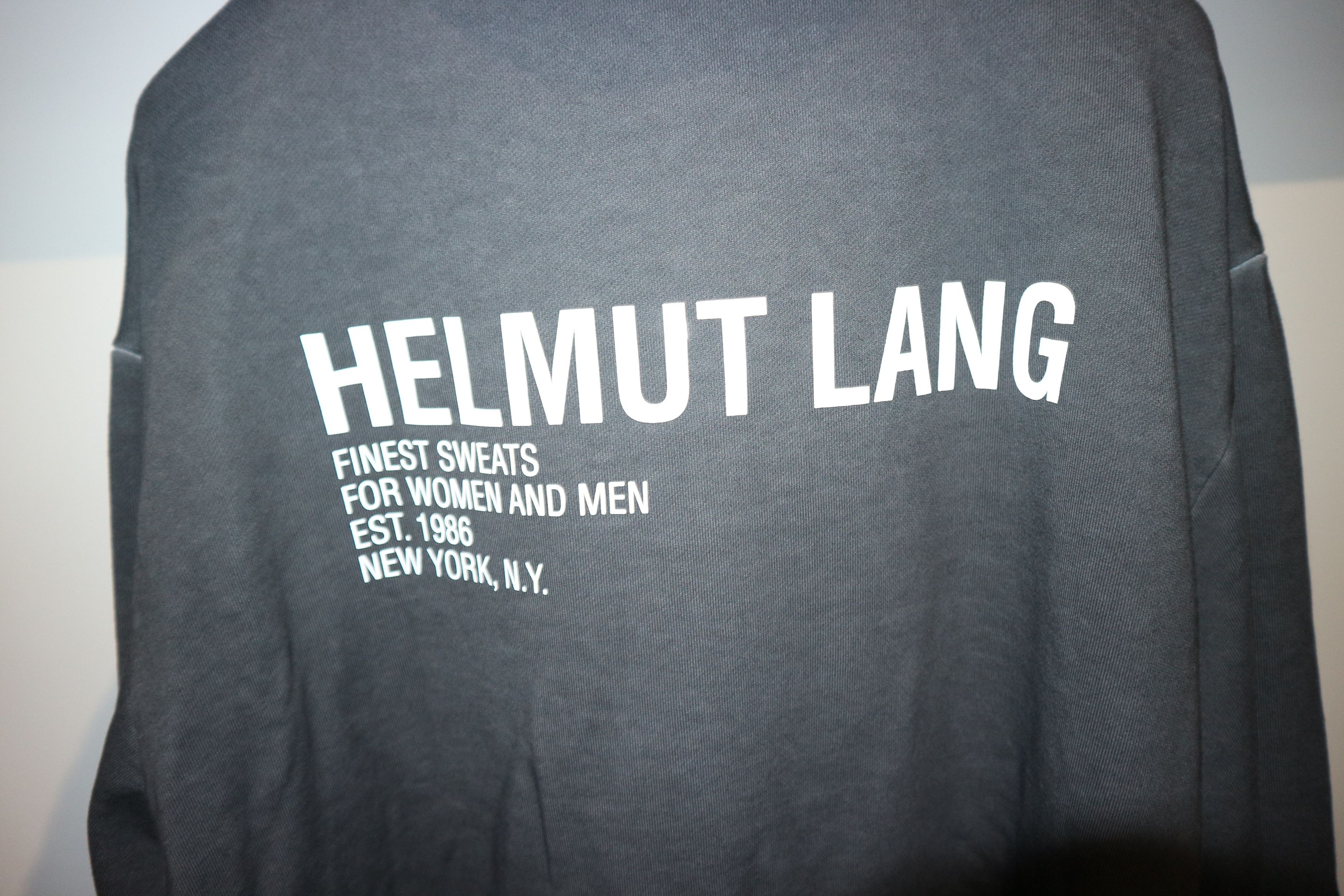 Helmut Lang logo print dyed hoodie Size US XL / EU 56 / 4 - 7 Thumbnail