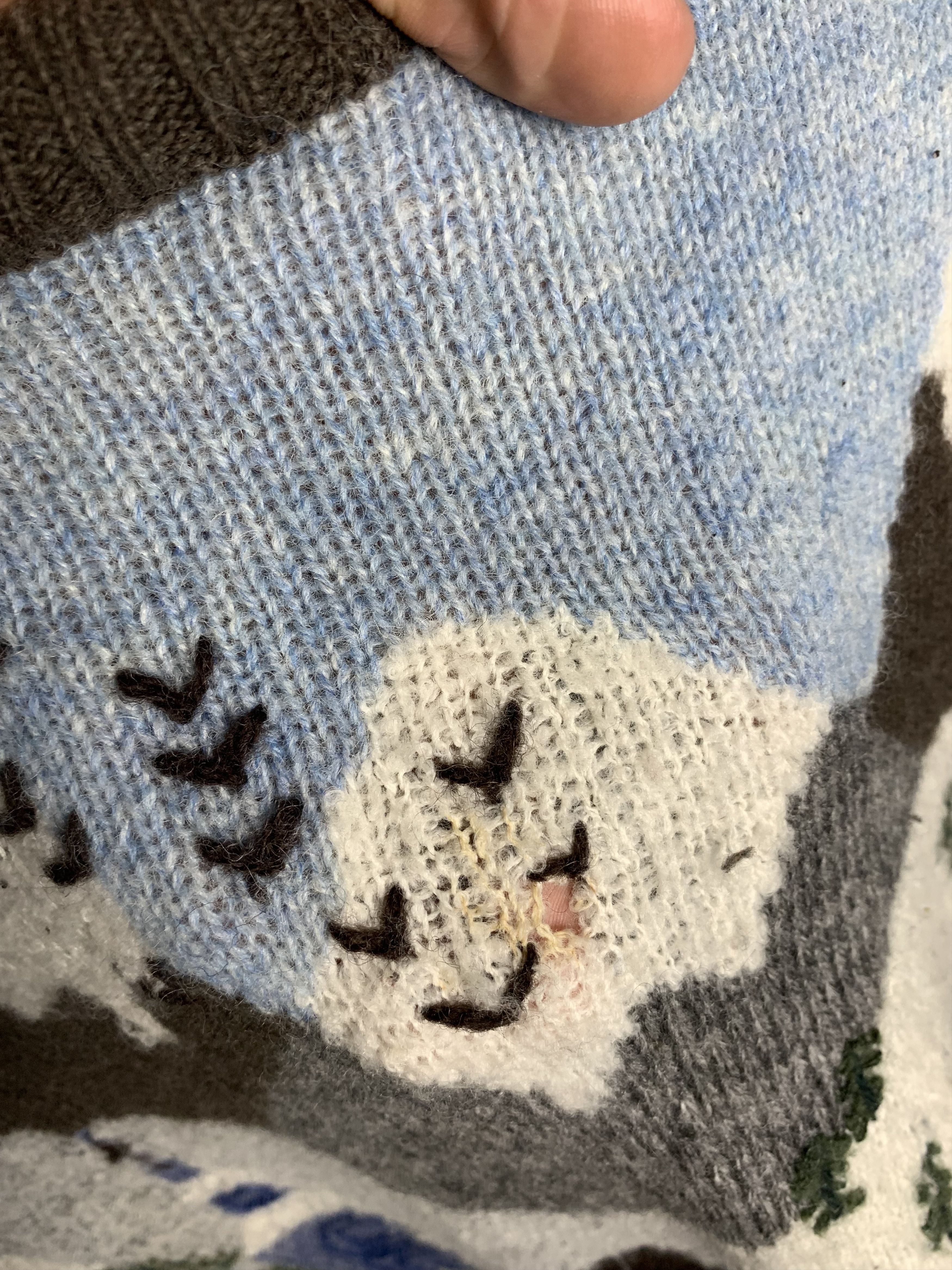 Vintage Vintage Crewneck Grafic Print Oversized Sweater Art Size US L / EU 52-54 / 3 - 6 Thumbnail