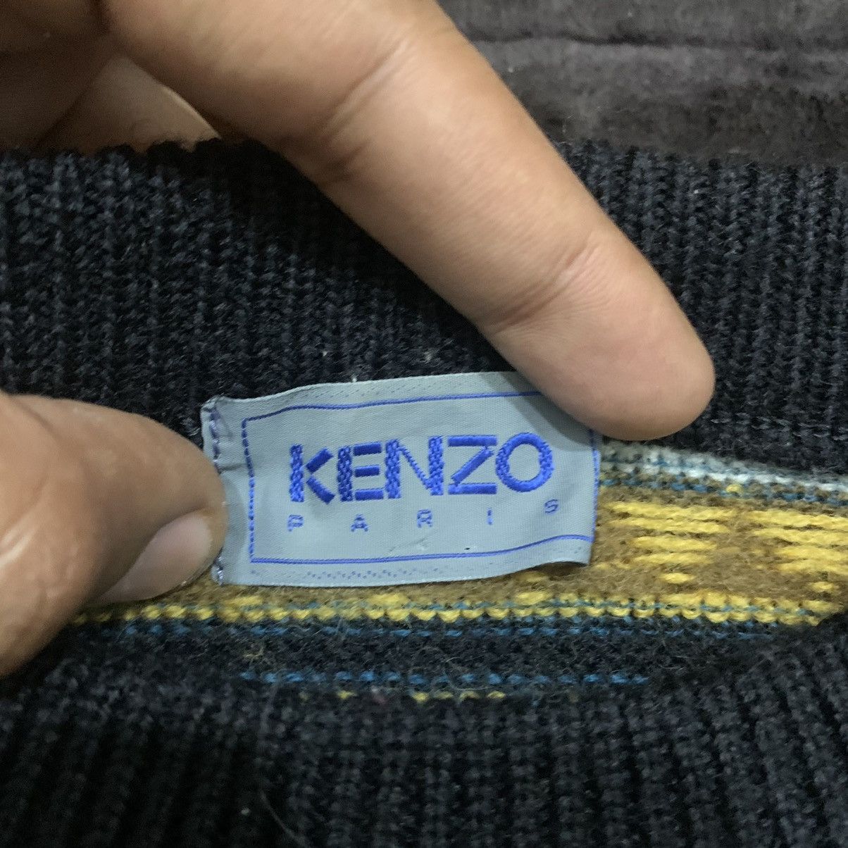 Aran Isles Knitwear × Kenzo KENZO Vintag 80s FairIsle Wool Knit Jumper Pullover Sweater Size US L / EU 52-54 / 3 - 15 Thumbnail