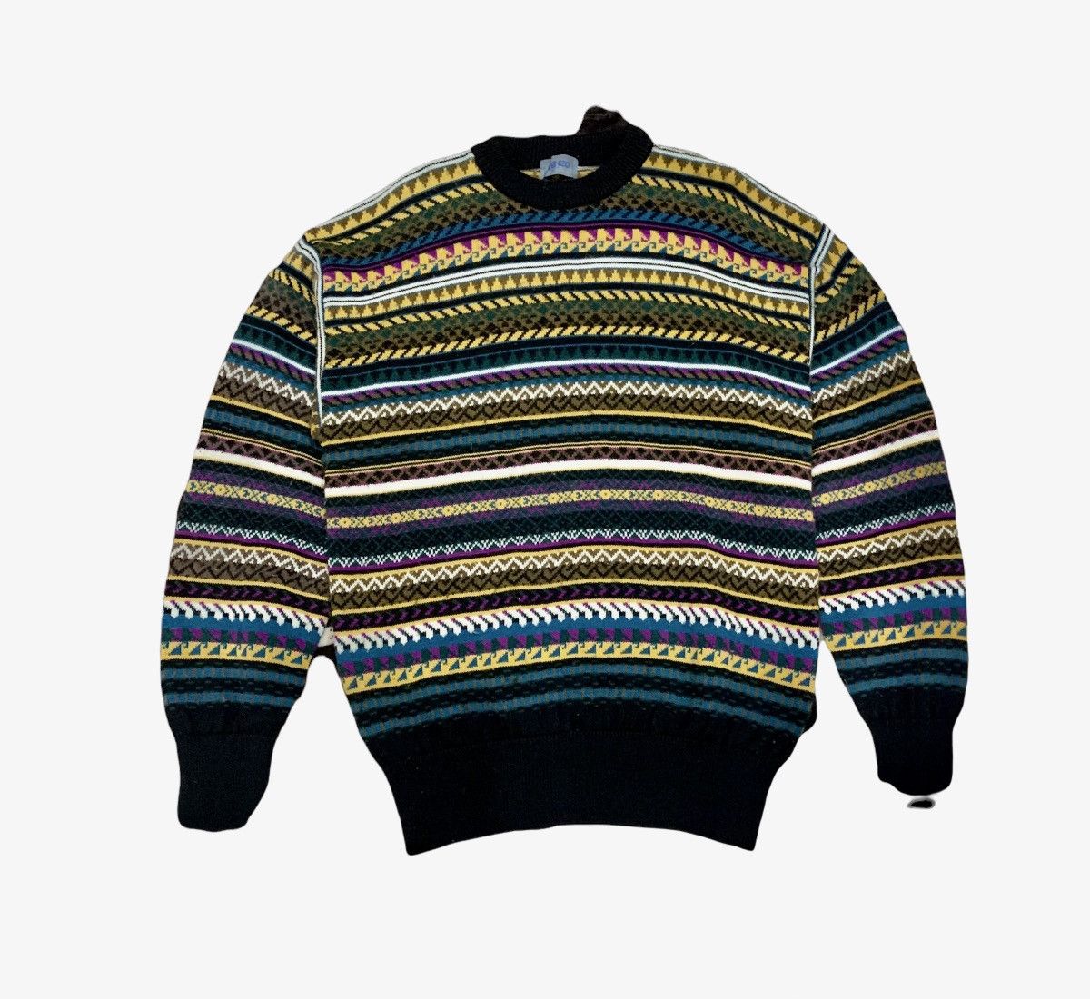 Aran Isles Knitwear × Kenzo KENZO Vintag 80s FairIsle Wool Knit Jumper Pullover Sweater Size US L / EU 52-54 / 3 - 1 Thumbnail