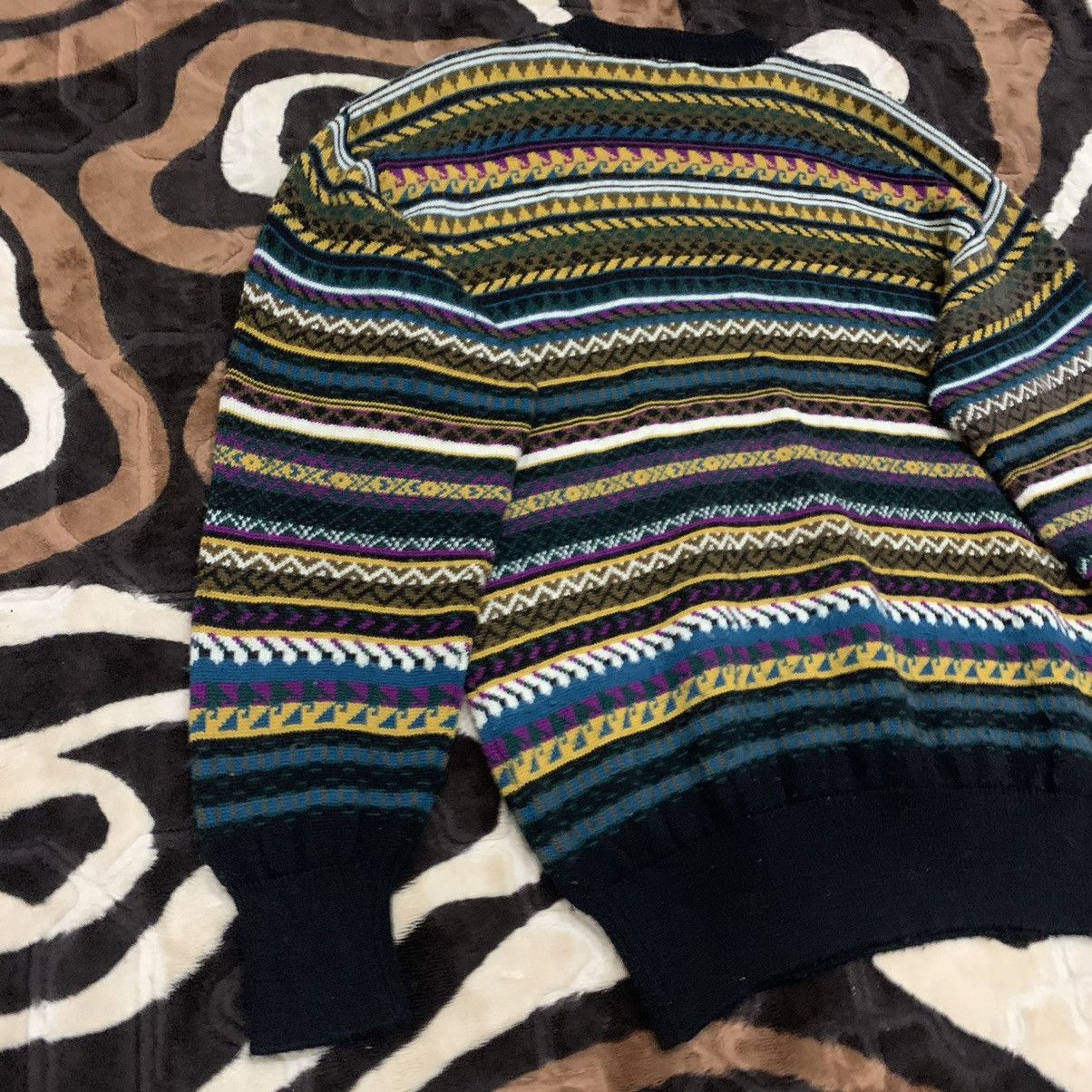 Aran Isles Knitwear × Kenzo KENZO Vintag 80s FairIsle Wool Knit Jumper Pullover Sweater Size US L / EU 52-54 / 3 - 13 Thumbnail