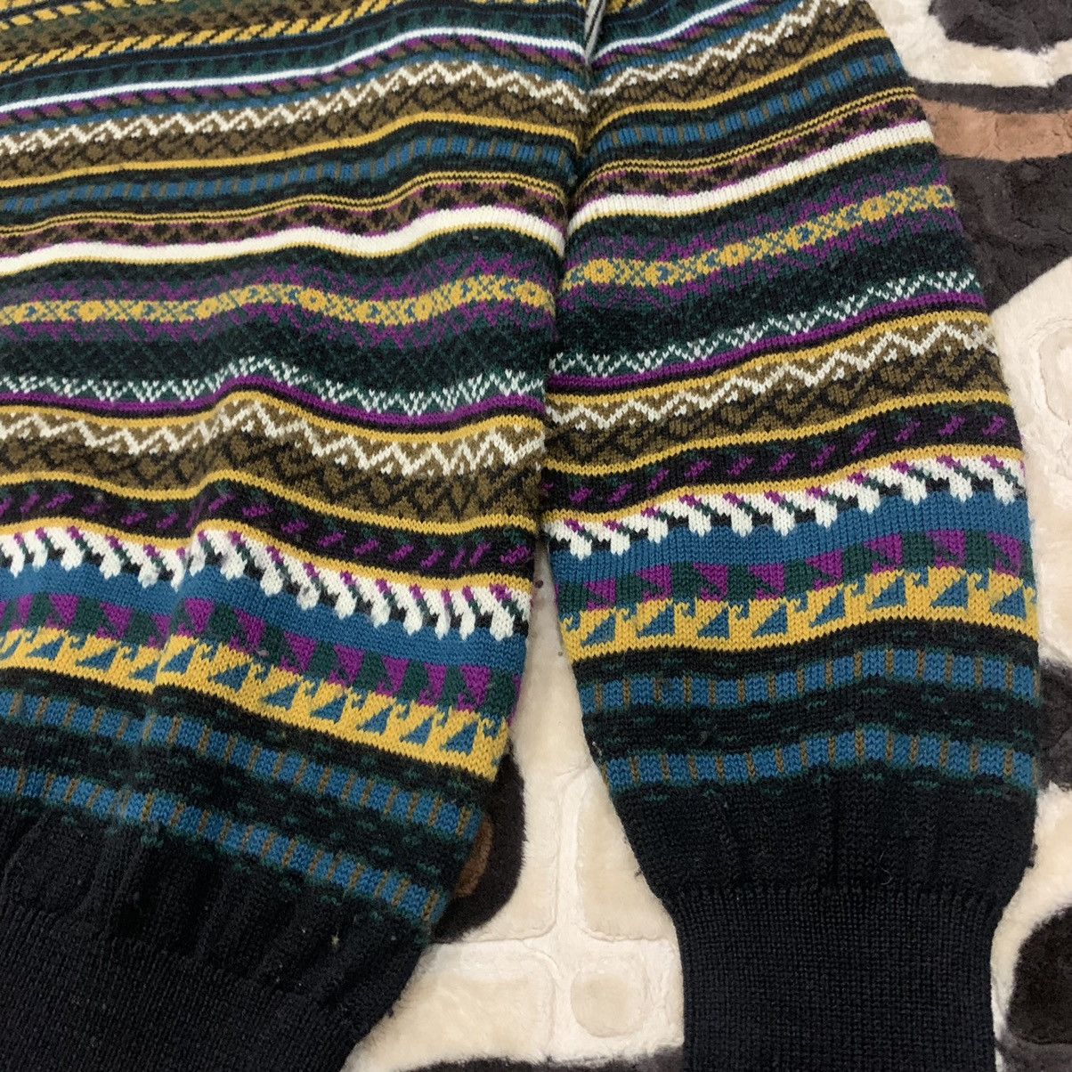 Aran Isles Knitwear × Kenzo KENZO Vintag 80s FairIsle Wool Knit Jumper Pullover Sweater Size US L / EU 52-54 / 3 - 9 Thumbnail