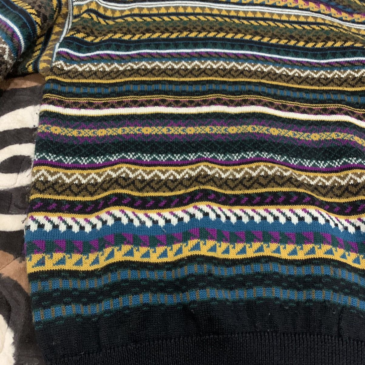 Aran Isles Knitwear × Kenzo KENZO Vintag 80s FairIsle Wool Knit Jumper Pullover Sweater Size US L / EU 52-54 / 3 - 8 Thumbnail