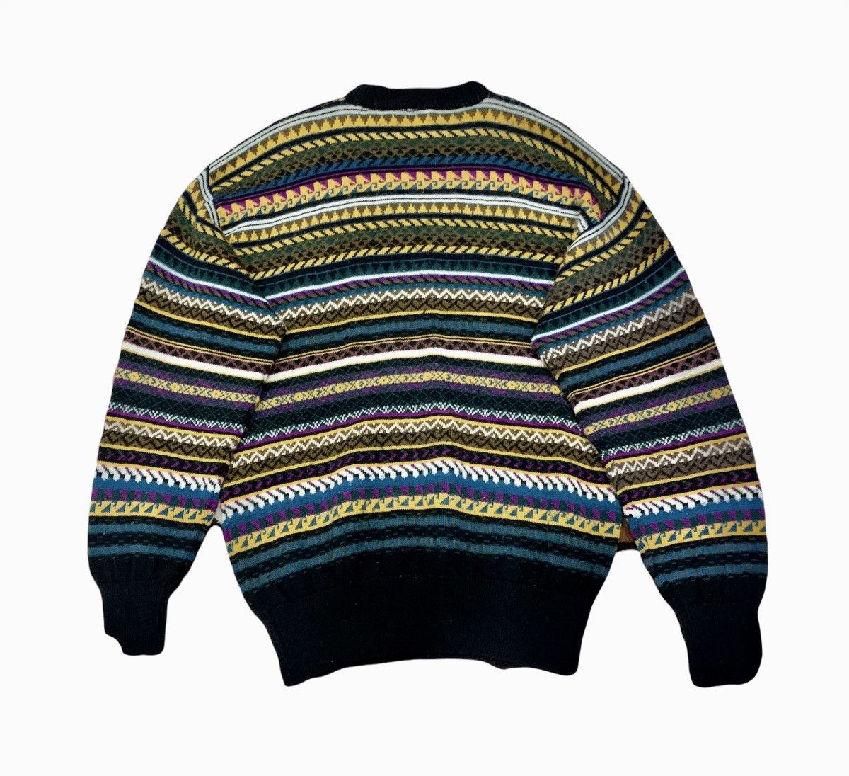Aran Isles Knitwear × Kenzo KENZO Vintag 80s FairIsle Wool Knit Jumper Pullover Sweater Size US L / EU 52-54 / 3 - 2 Thumbnail