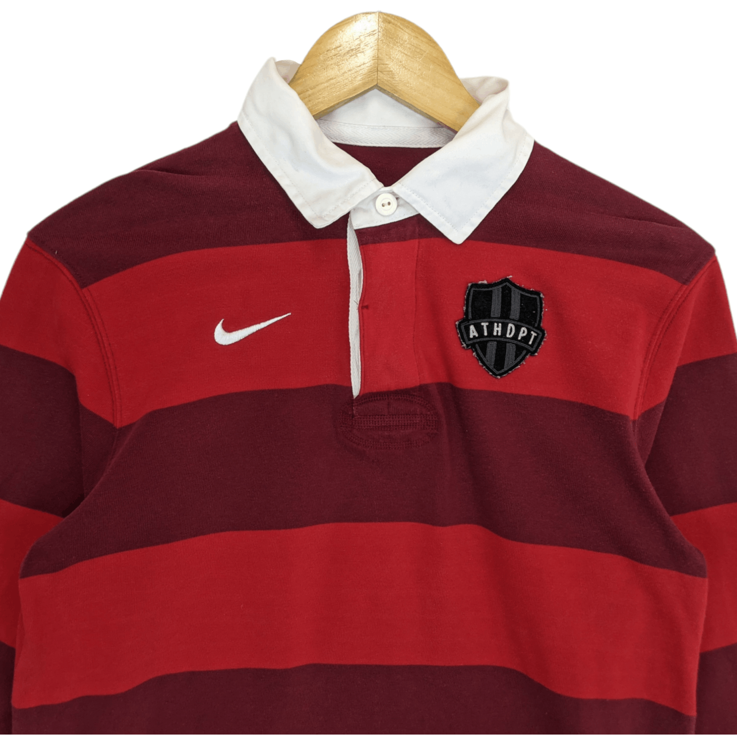 Nike Vintage 2000's NIKE Striped Polo Jumper Sweatshirt Size US S / EU 44-46 / 1 - 4 Thumbnail