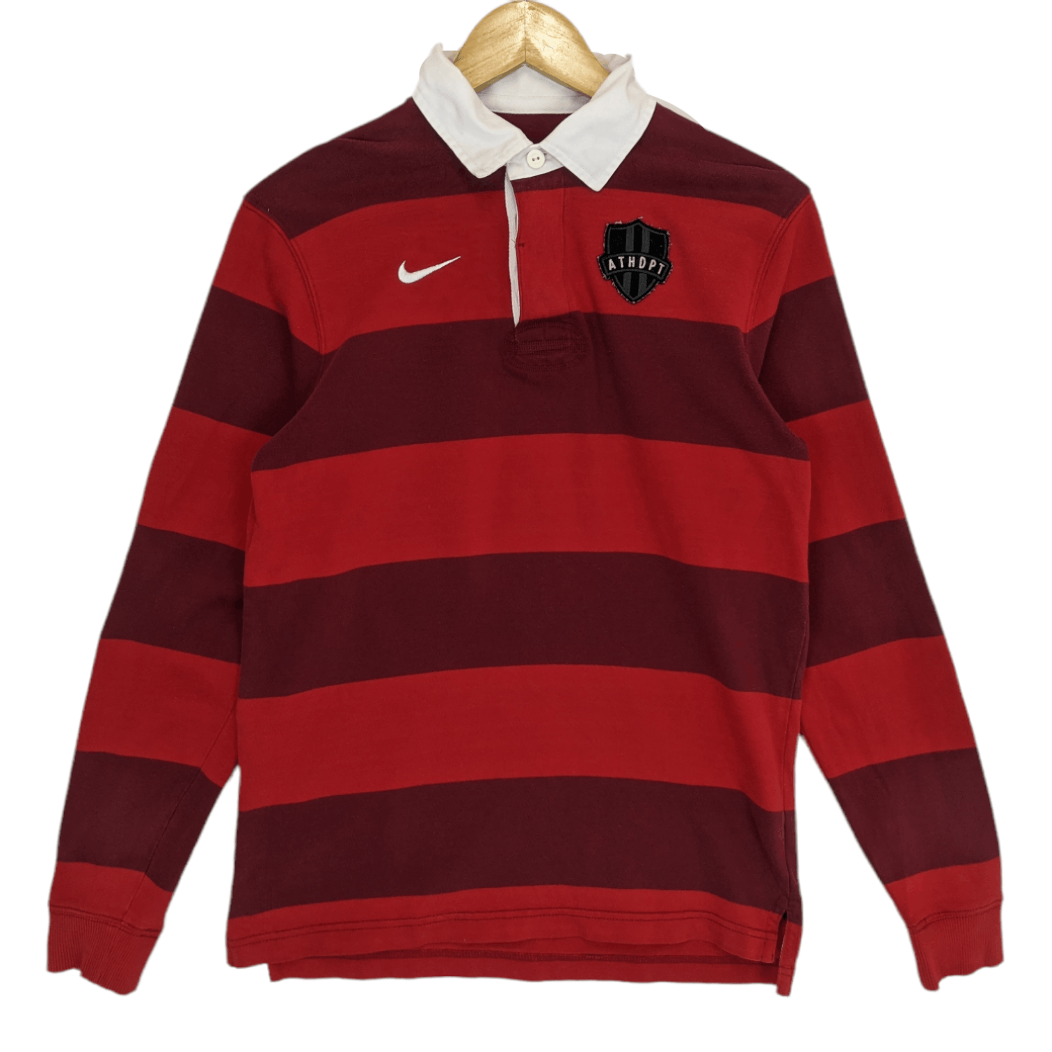 Nike Vintage 2000's NIKE Striped Polo Jumper Sweatshirt Size US S / EU 44-46 / 1 - 2 Thumbnail
