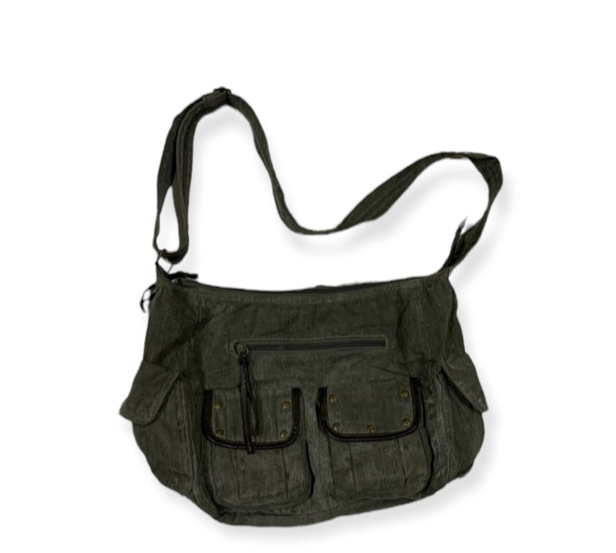 image of Vintage Hushush Sling Bag - Crossbody Bag Tactical Bag in Grey, Men's