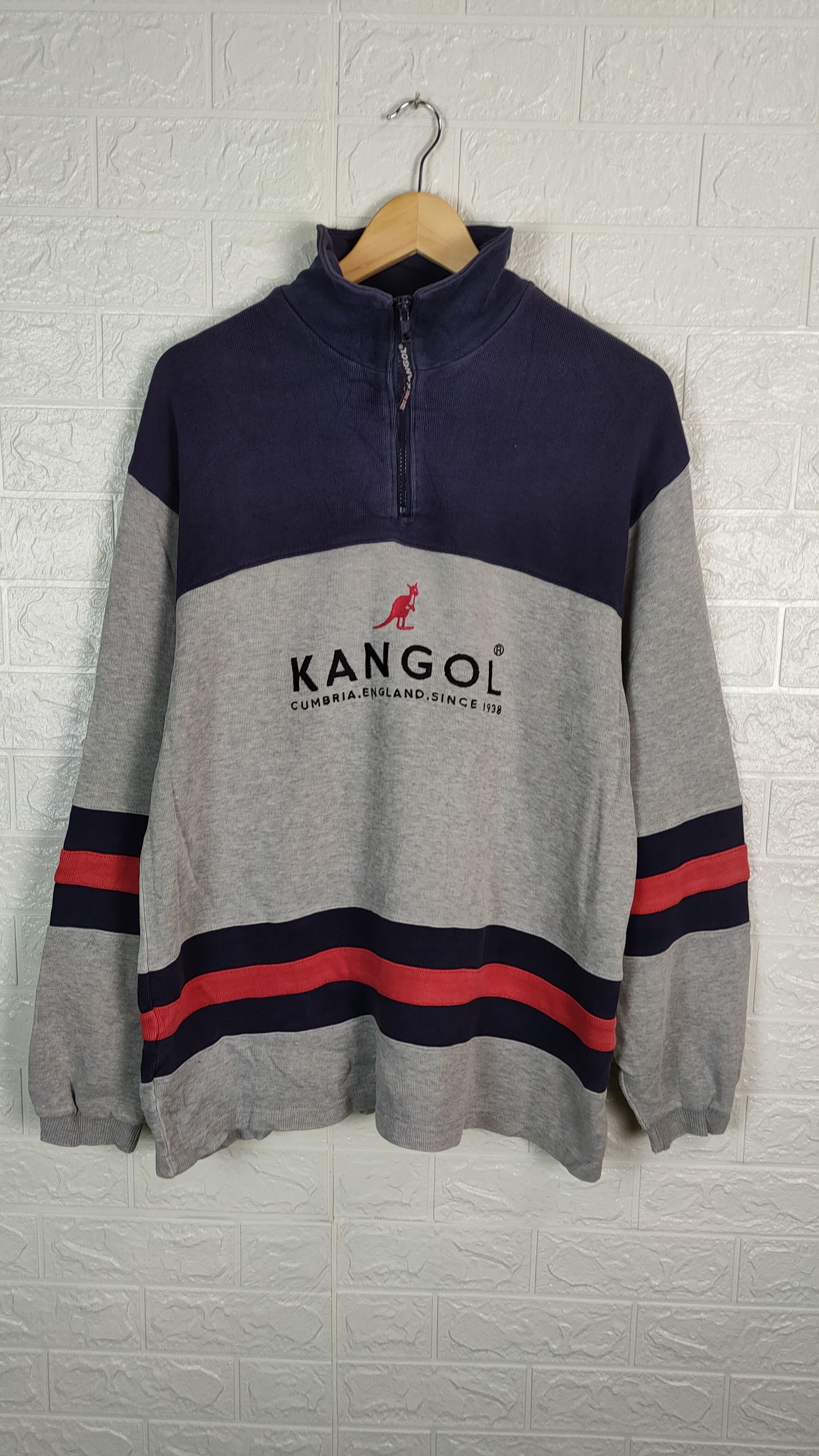 Designer × Kangol 💥Vintage Japanese Brand Kangol Sweatshirts DP #0988💥 Size US L / EU 52-54 / 3 - 1 Thumbnail