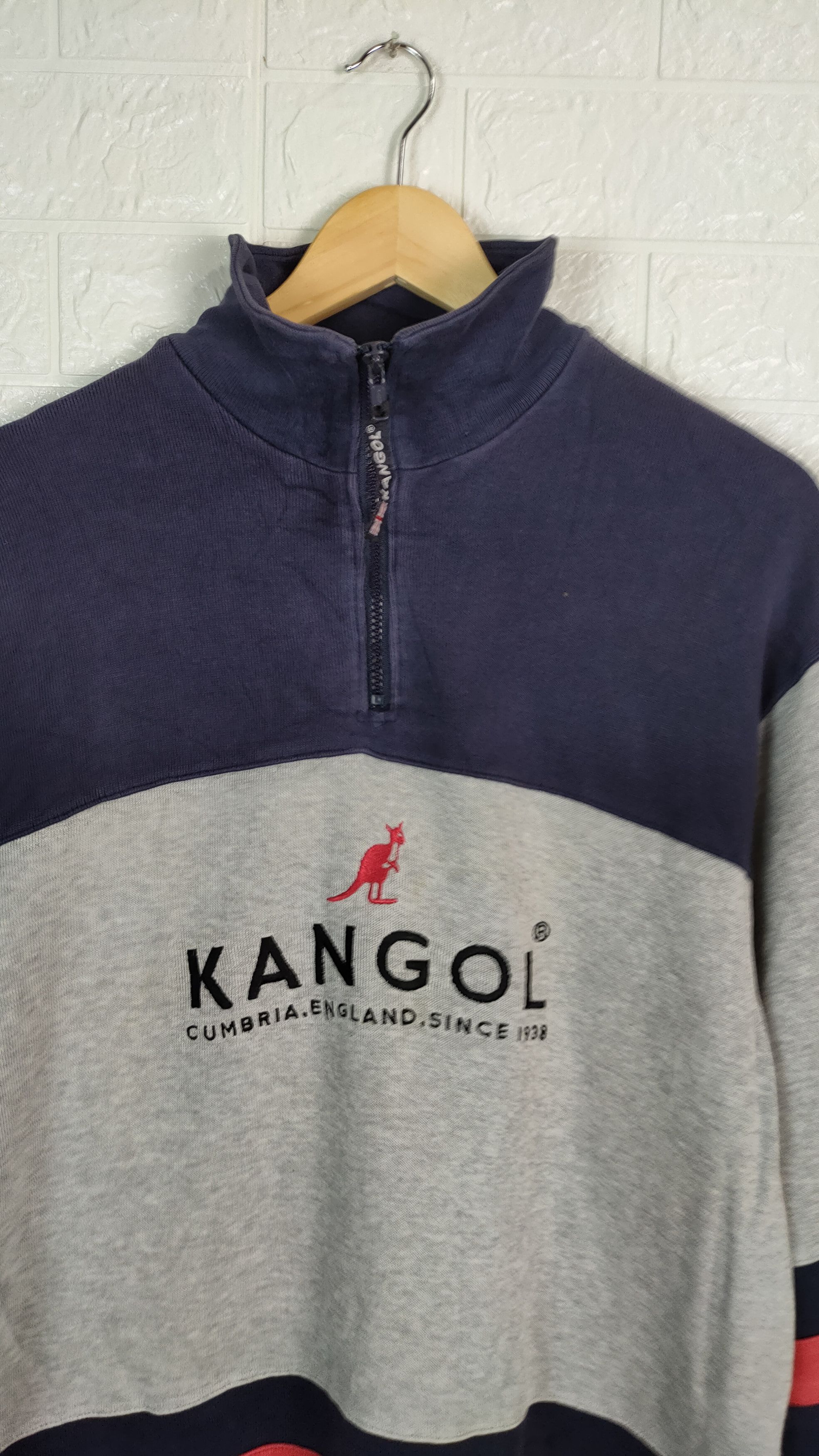 Designer × Kangol 💥Vintage Japanese Brand Kangol Sweatshirts DP #0988💥 Size US L / EU 52-54 / 3 - 4 Thumbnail