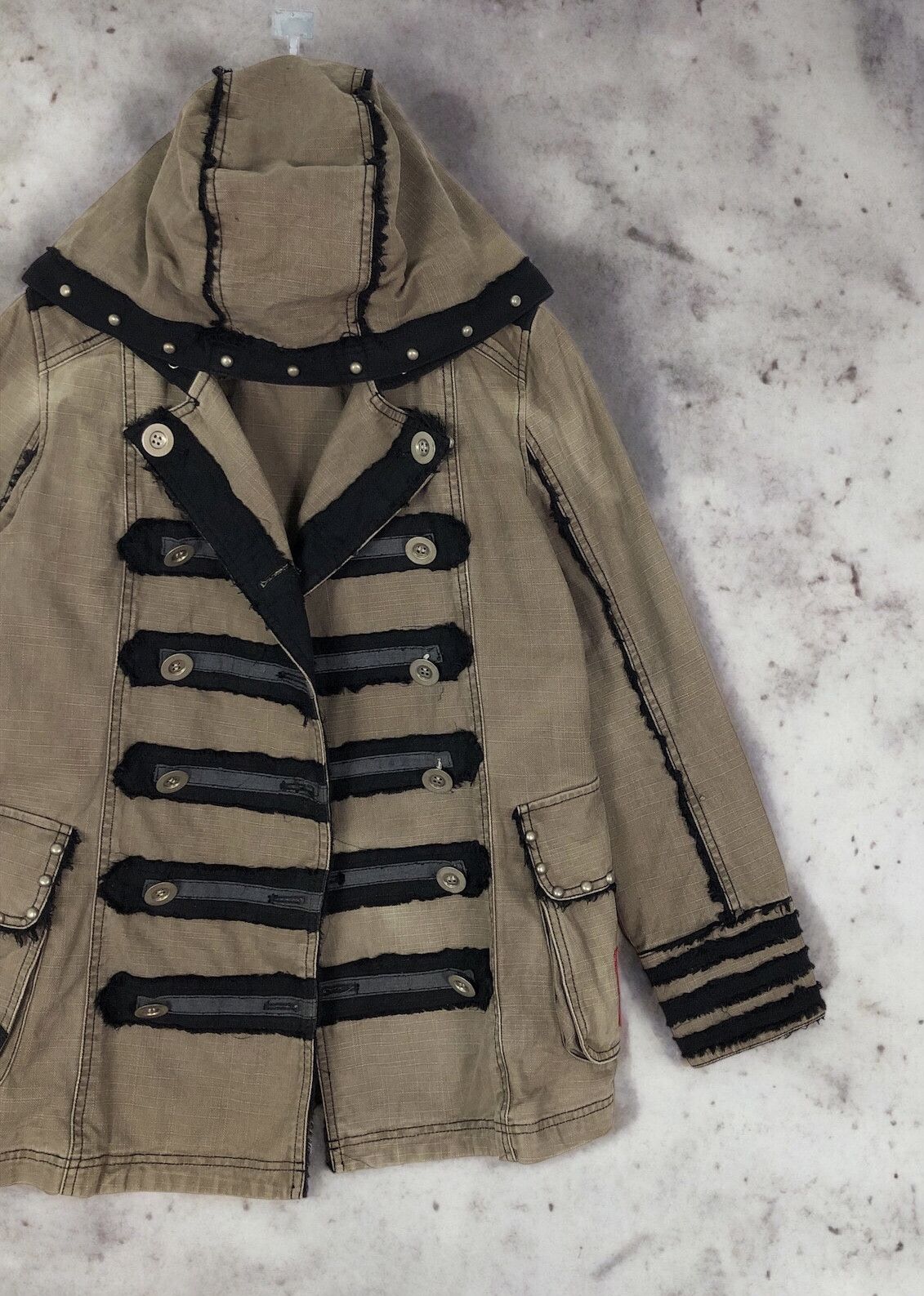 Japanese Brand RARE🔥JAPAN ALGONQUINS PUNK MOTIVES HOODED JACKET Size US S / EU 44-46 / 1 - 6 Thumbnail