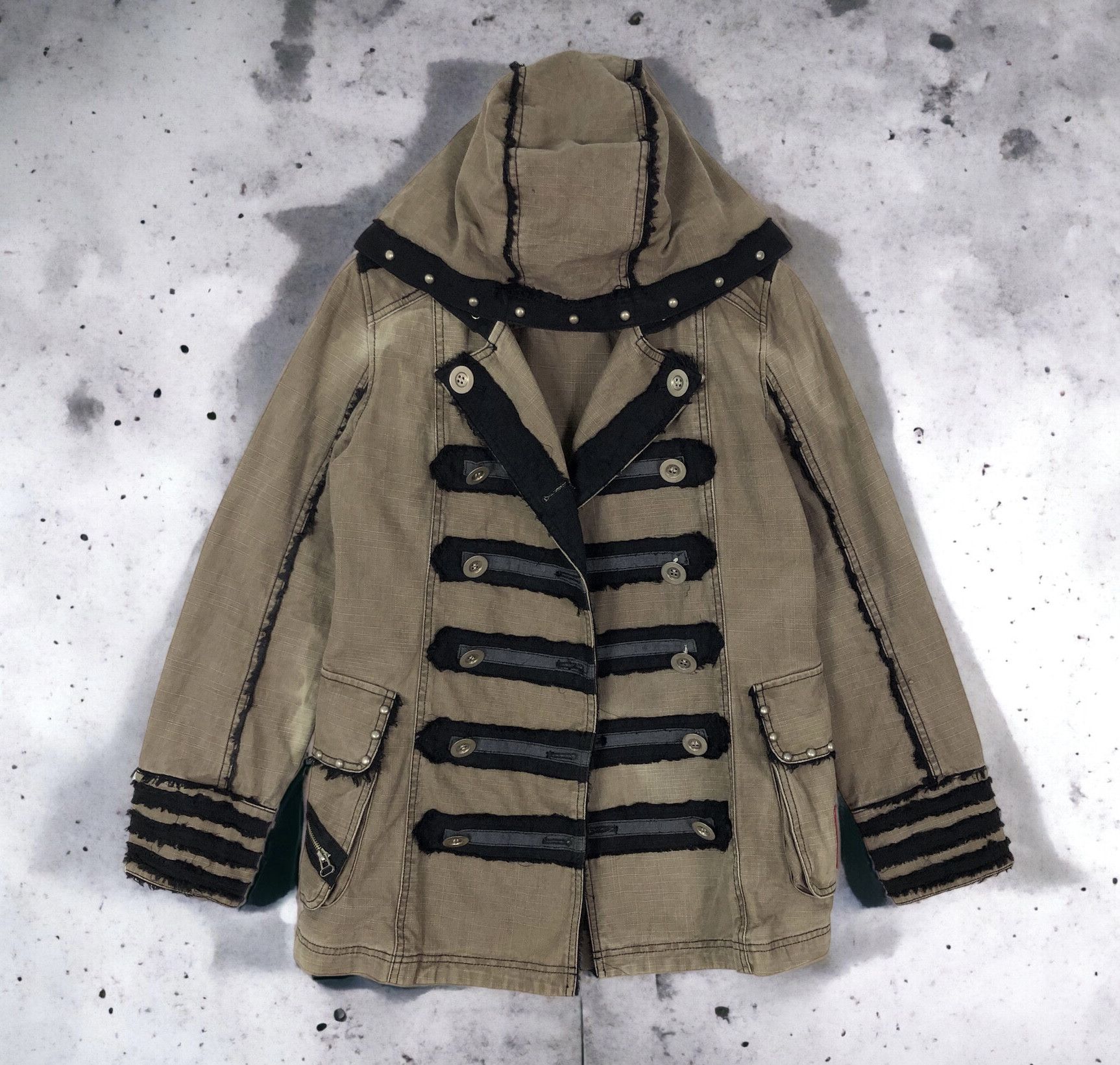 Japanese Brand RARE🔥JAPAN ALGONQUINS PUNK MOTIVES HOODED JACKET Size US S / EU 44-46 / 1 - 1 Thumbnail