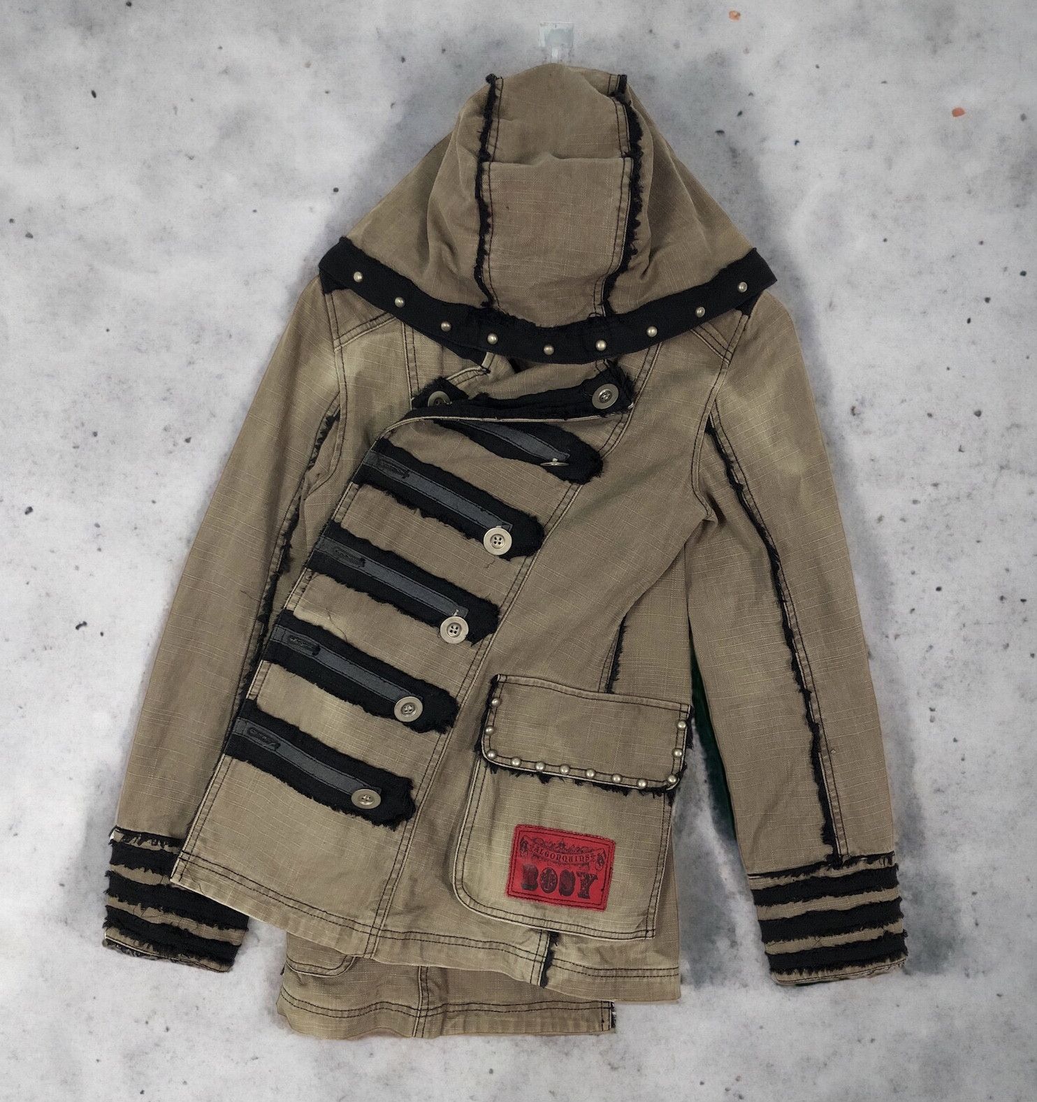 Japanese Brand RARE🔥JAPAN ALGONQUINS PUNK MOTIVES HOODED JACKET Size US S / EU 44-46 / 1 - 3 Thumbnail