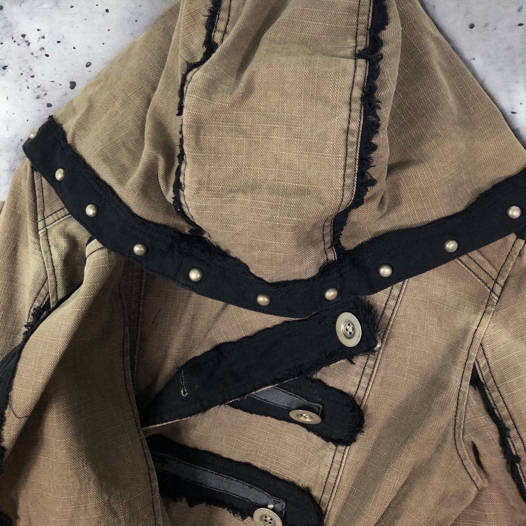 Japanese Brand RARE🔥JAPAN ALGONQUINS PUNK MOTIVES HOODED JACKET Size US S / EU 44-46 / 1 - 14 Thumbnail