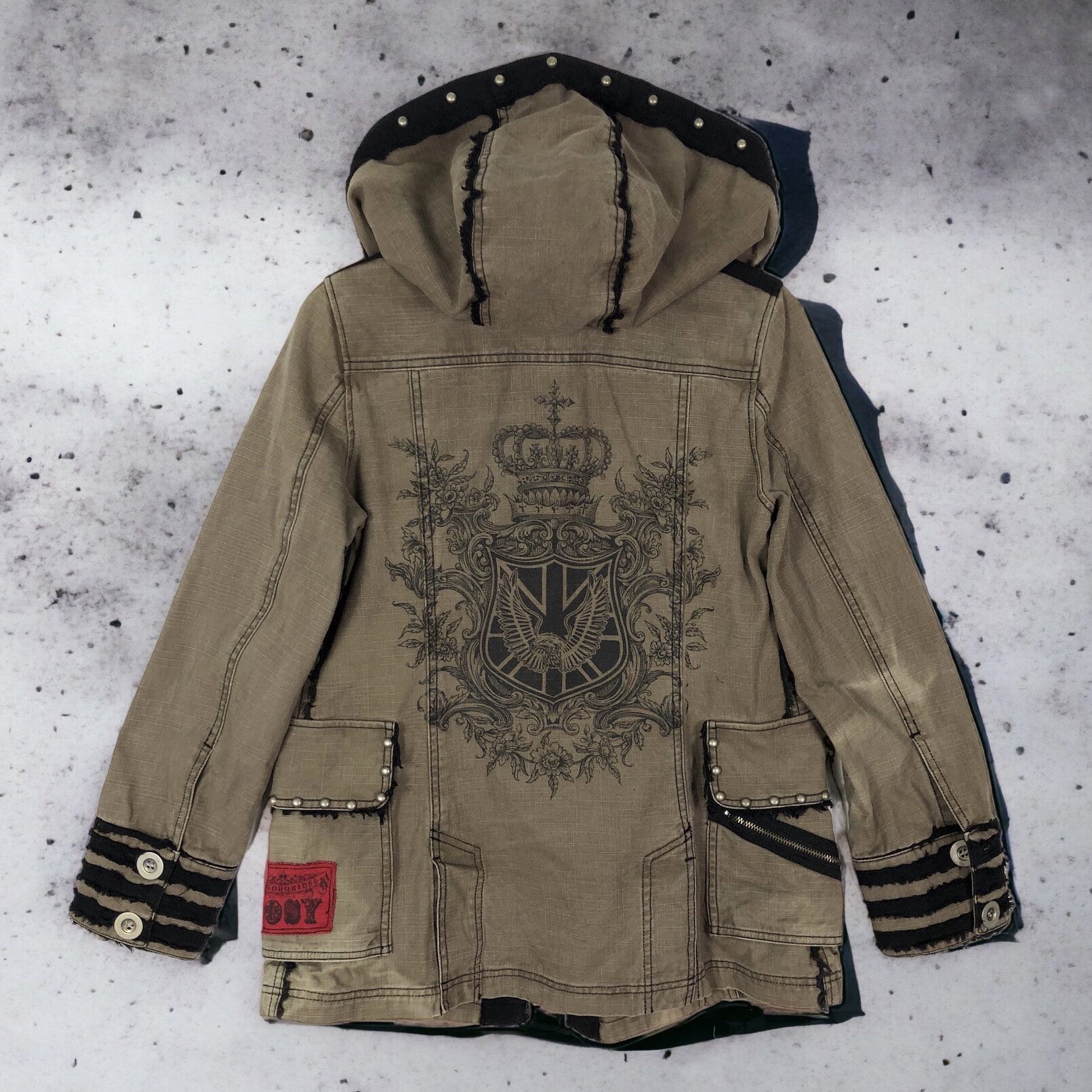 Japanese Brand RARE🔥JAPAN ALGONQUINS PUNK MOTIVES HOODED JACKET Size US S / EU 44-46 / 1 - 5 Thumbnail