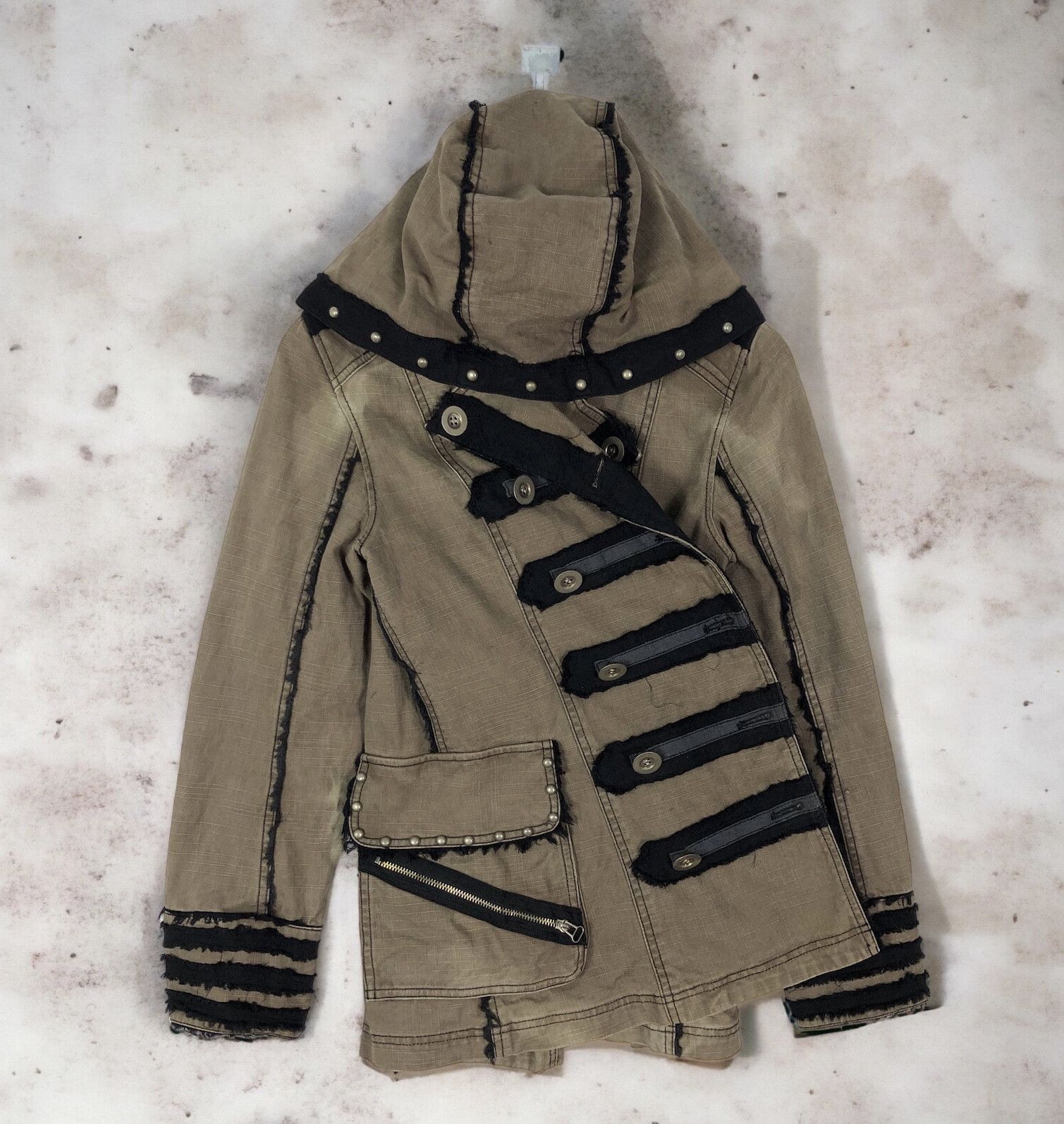 Japanese Brand RARE🔥JAPAN ALGONQUINS PUNK MOTIVES HOODED JACKET Size US S / EU 44-46 / 1 - 4 Thumbnail