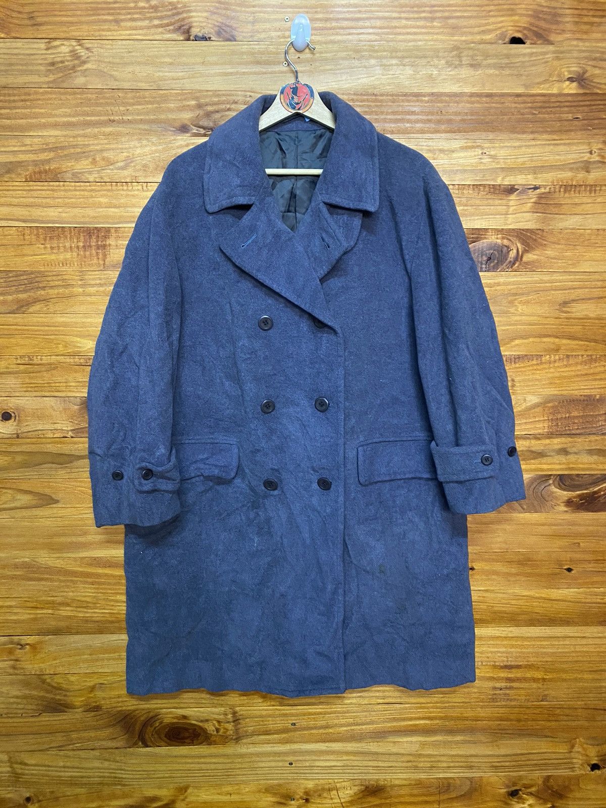 image of Allegri Lana Wool Double Breast Coat in Grey, Men's (Size Large)