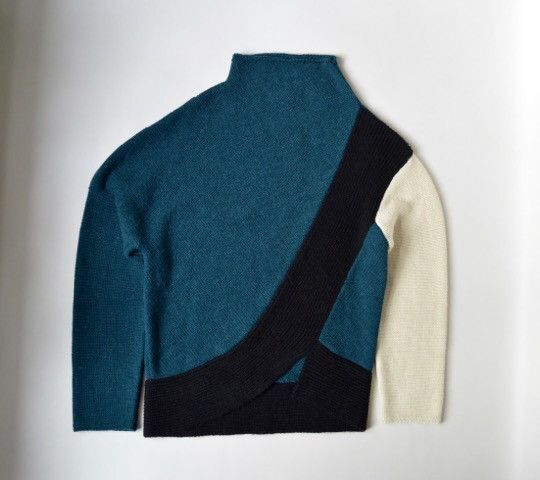 Kiko Kostadinov A/W 19 'Midnight Stripe' Rex Alpaca Sweater | Grailed