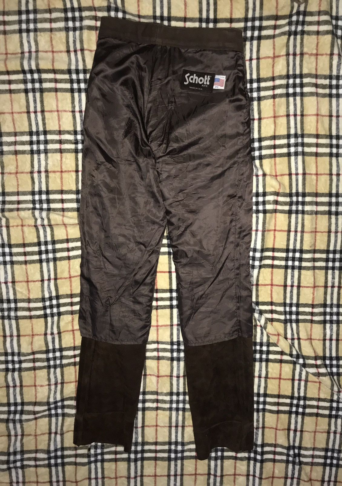Leather × Schott × Vintage 🔥RARE🔥Vintage schott leather pant Size US 30 / EU 46 - 6 Thumbnail