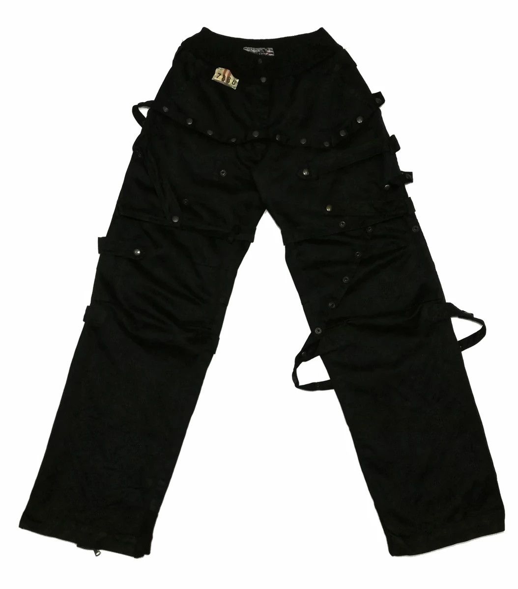 Japanese Brand 🔥S.B Concept Black Tactical Parachute Bondage Pants Cotton Size US 29 - 2 Thumbnail