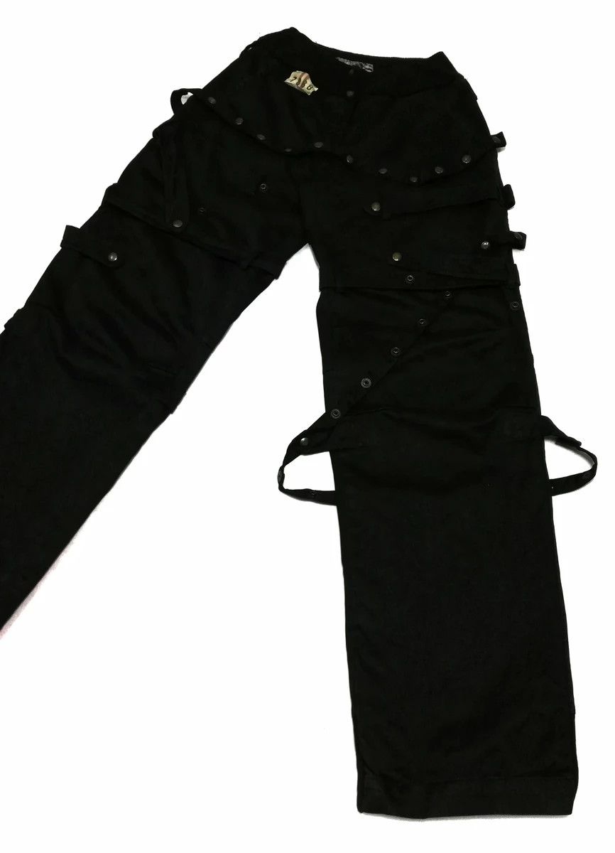 Japanese Brand 🔥S.B Concept Black Tactical Parachute Bondage Pants Cotton Size US 29 - 4 Thumbnail