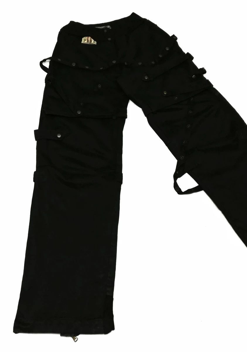 Japanese Brand 🔥S.B Concept Black Tactical Parachute Bondage Pants Cotton Size US 29 - 3 Thumbnail