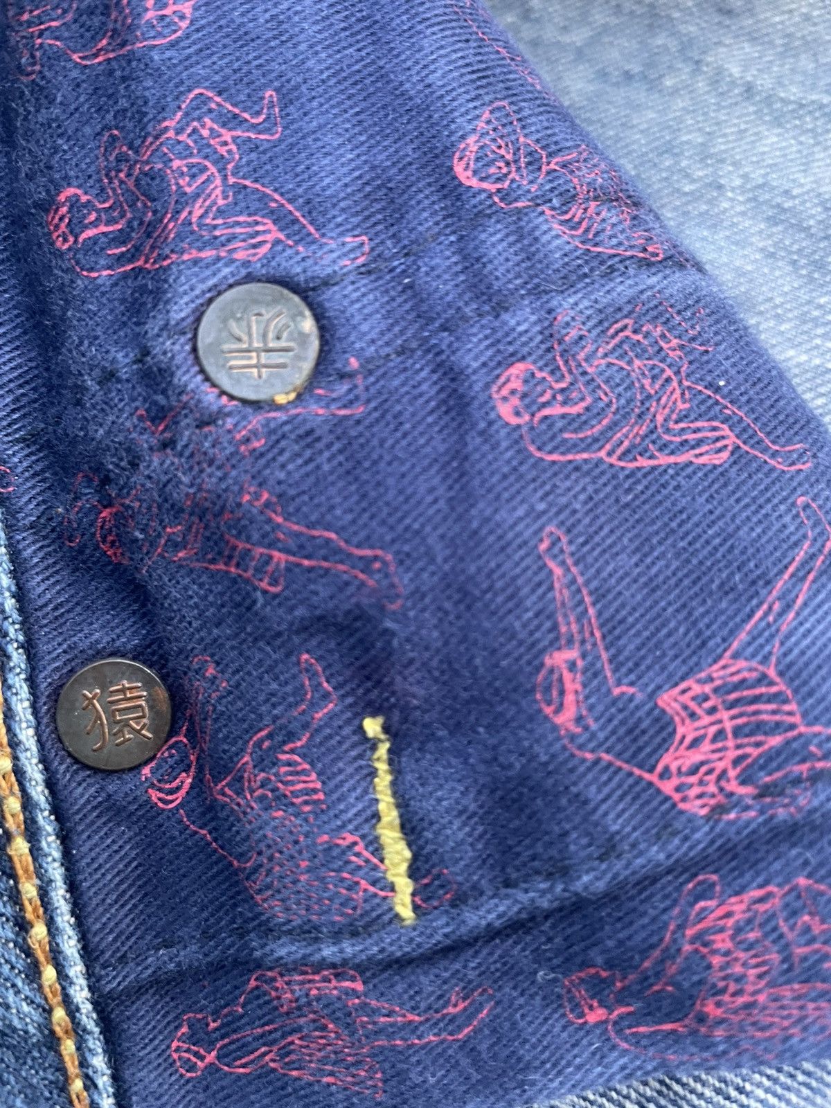 Japanese Brand Red Monkey Company Selvedge Denim Size US 40 / EU 56 - 22 Thumbnail
