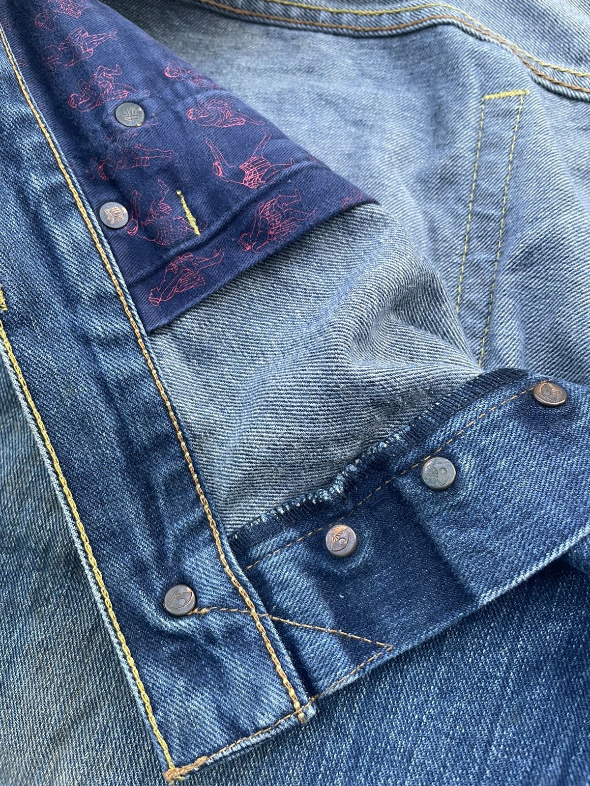Japanese Brand Red Monkey Company Selvedge Denim Size US 40 / EU 56 - 24 Thumbnail
