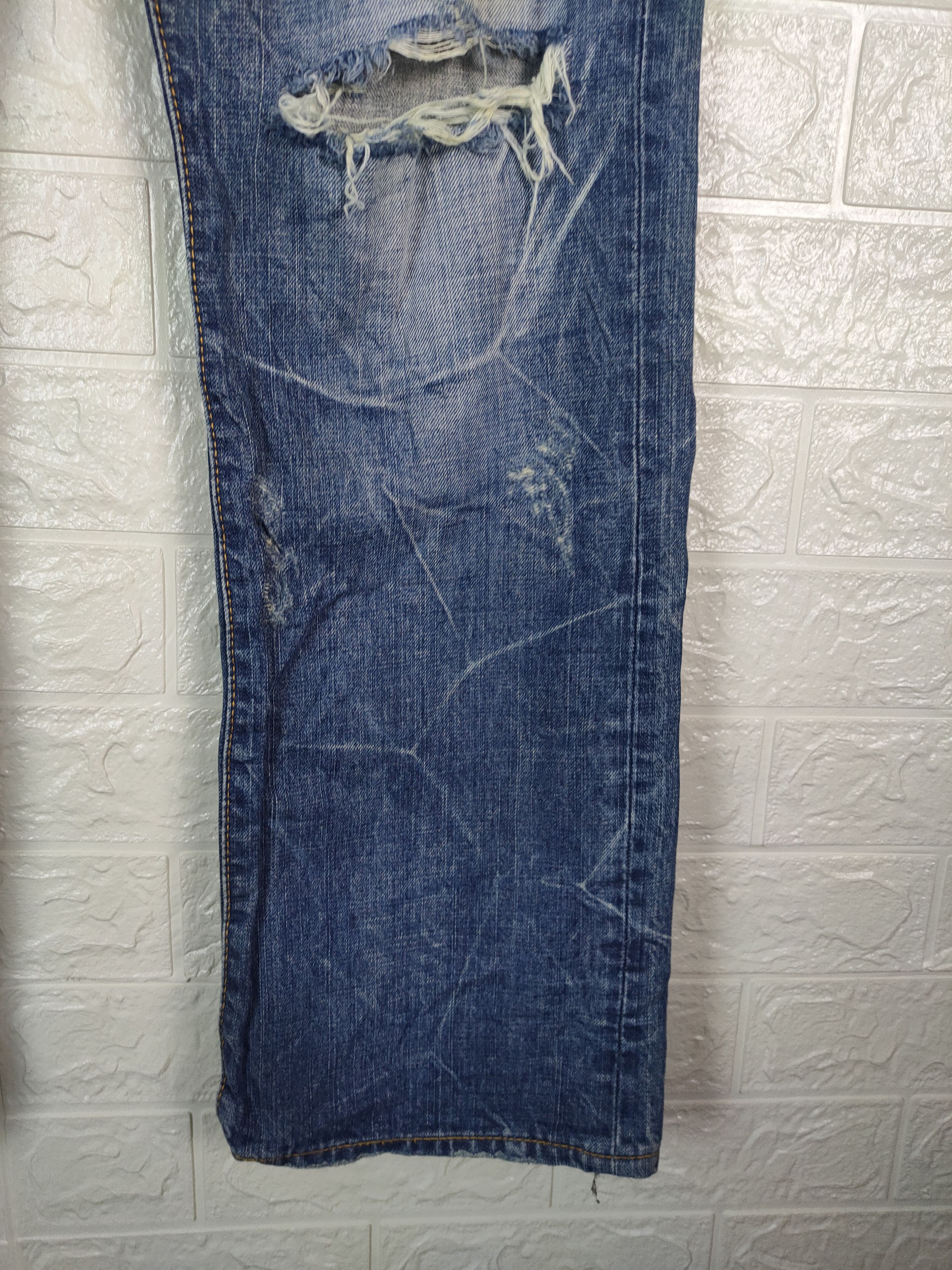Other 💥Japanese Ca & Lu Patches Distreesed Denim Pants #0837 DP💥 Size US 31 - 9 Thumbnail
