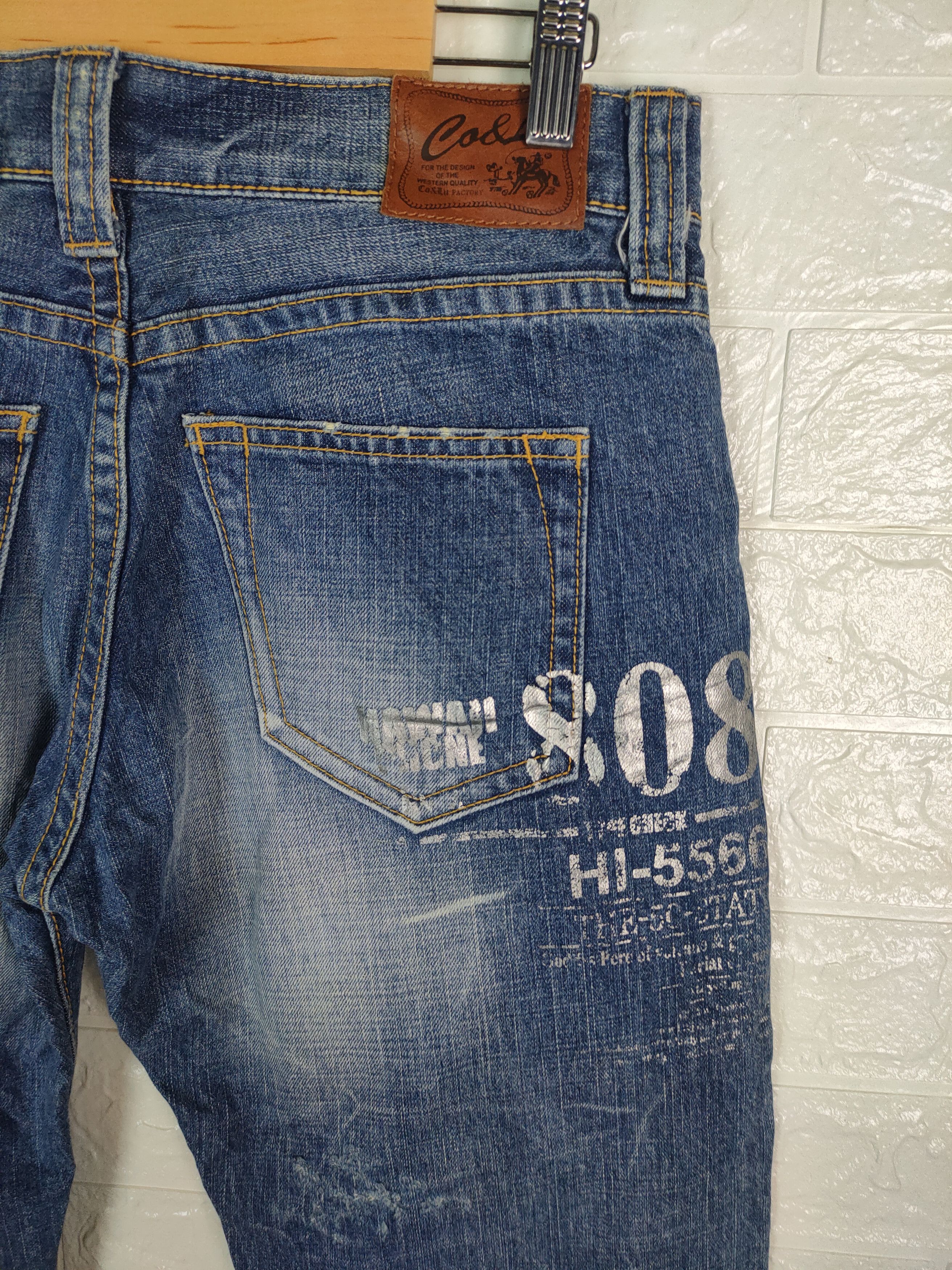 Other 💥Japanese Ca & Lu Patches Distreesed Denim Pants #0837 DP💥 Size US 31 - 13 Thumbnail