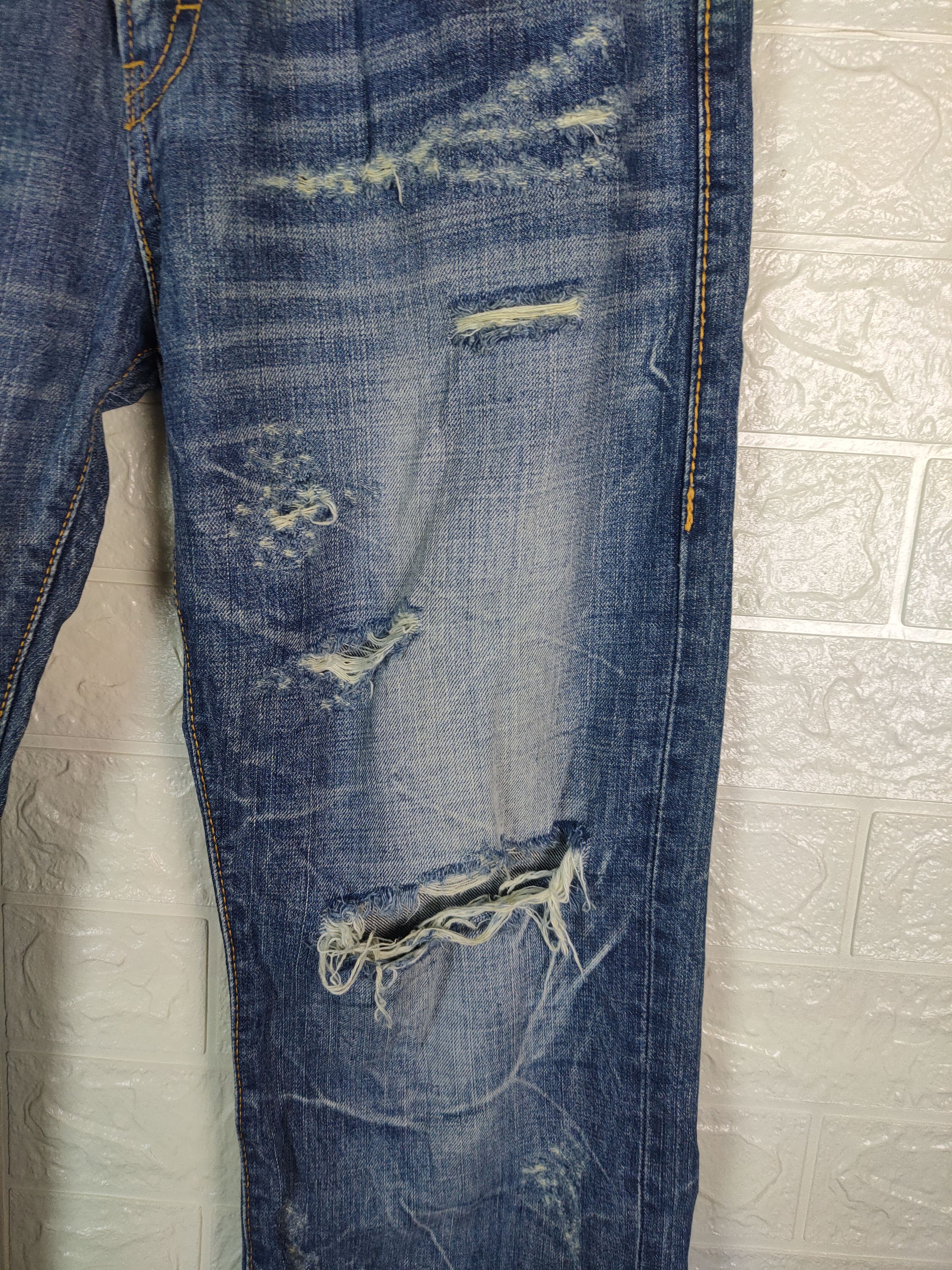 Other 💥Japanese Ca & Lu Patches Distreesed Denim Pants #0837 DP💥 Size US 31 - 5 Thumbnail