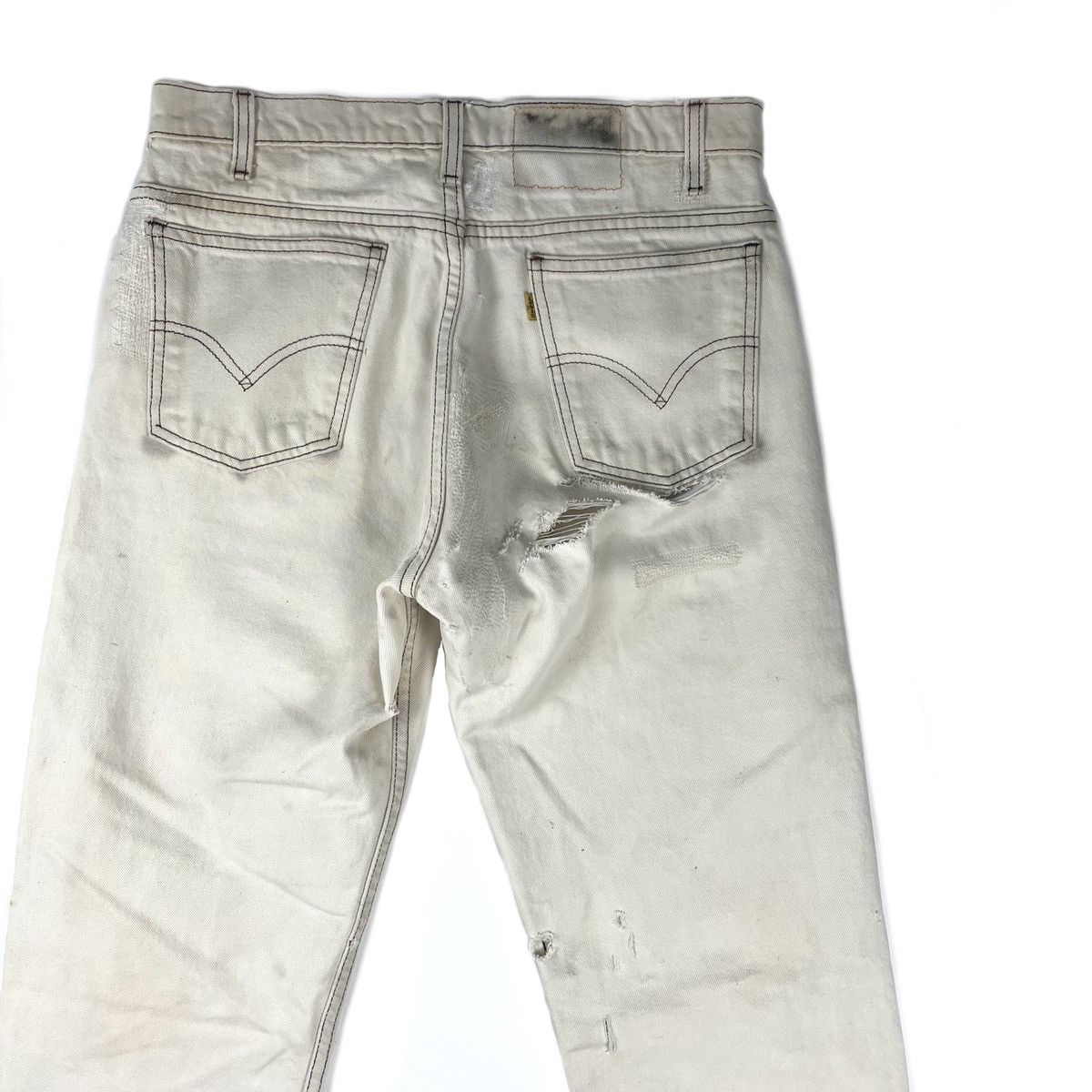 Levi's VINTAGE THRASHED LEVI'S WHITE 505 DENIM Size US 30 / EU 46 - 9 Thumbnail