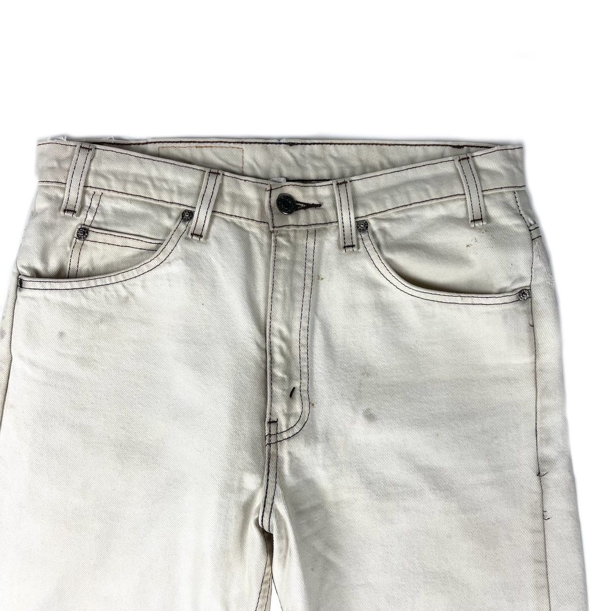 Levi's VINTAGE THRASHED LEVI'S WHITE 505 DENIM Size US 30 / EU 46 - 3 Thumbnail