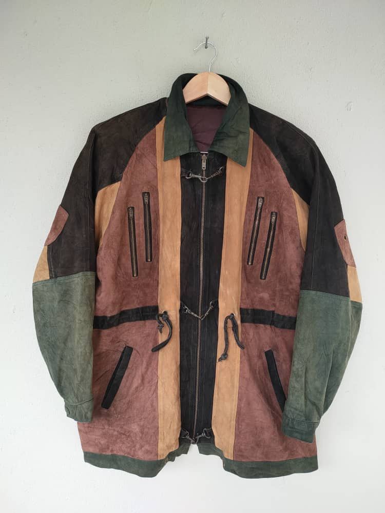 Castello Patchwork Leather Jacket