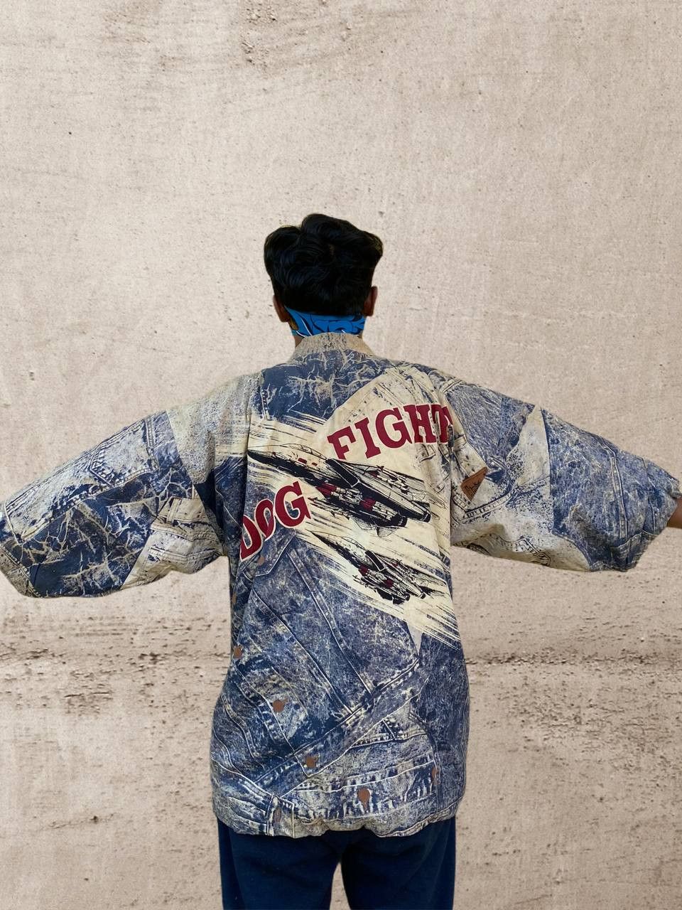 Japanese Brand VINTAGE WWII DOG FIGHT KIMONOS Size US M / EU 48-50 / 2 - 2 Thumbnail